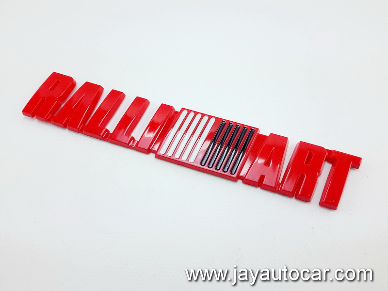 LOGO MITSUBISHI RALLIART RED โลโก้ มิตซูบิชิ แรลลี่อารท์ สีแดง