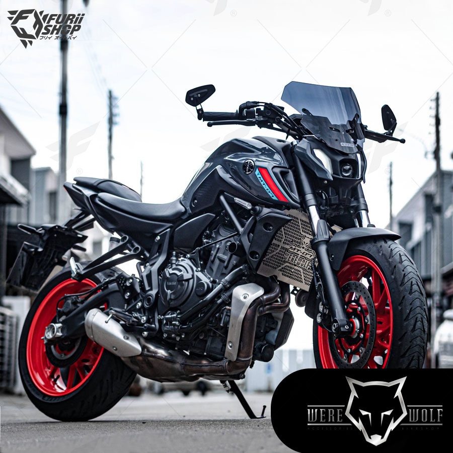 การ์ดหม้อน้ำ Were Wolf Radiator Guard : for Yamaha MT07 2014-2022