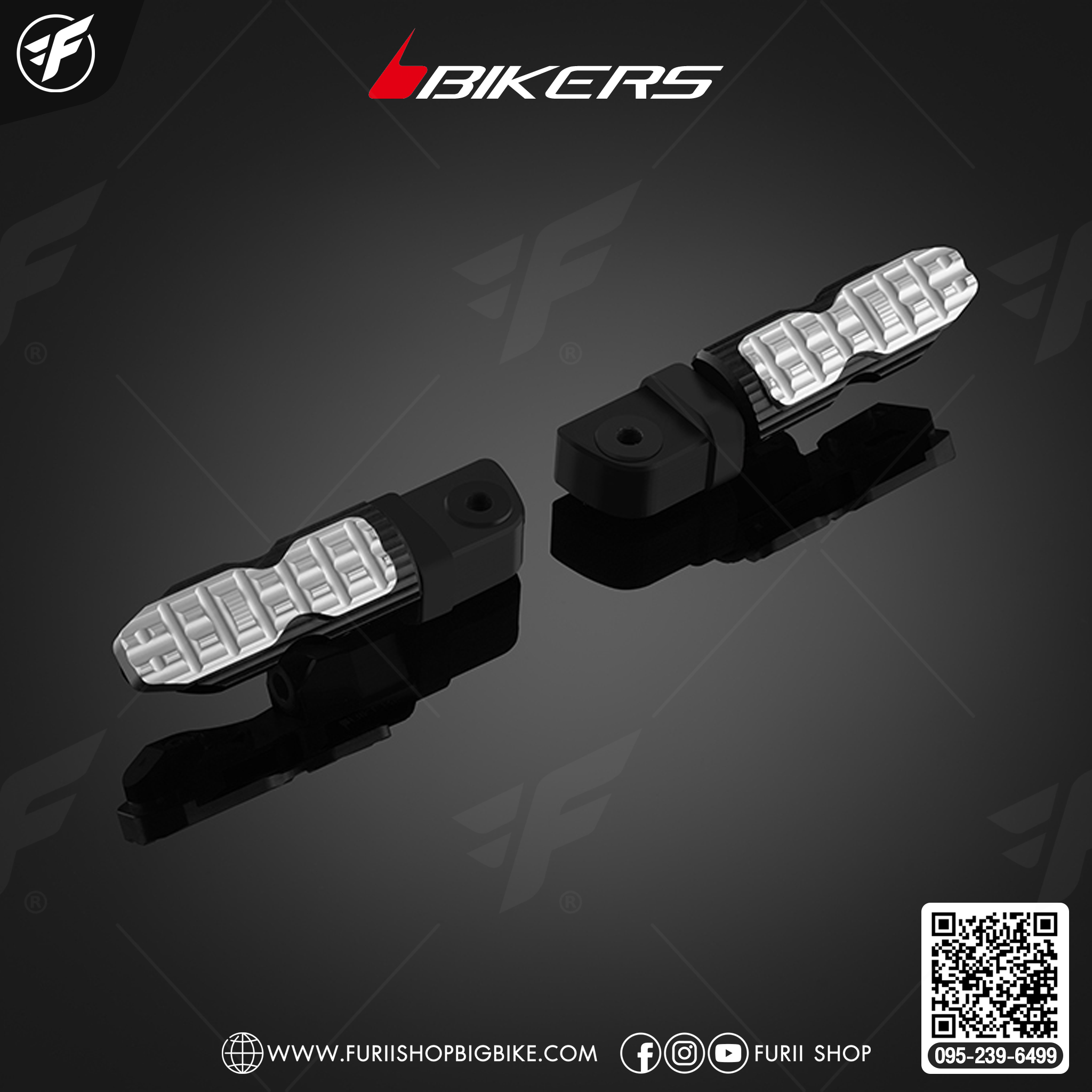 Bikers พักเท้าหลัง for Malaguti Madison150