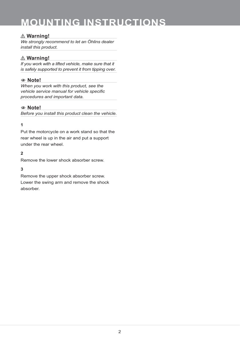 โช๊คหลังแต่ง Ohlins DU580 For Ducati Desert X ปี 2022