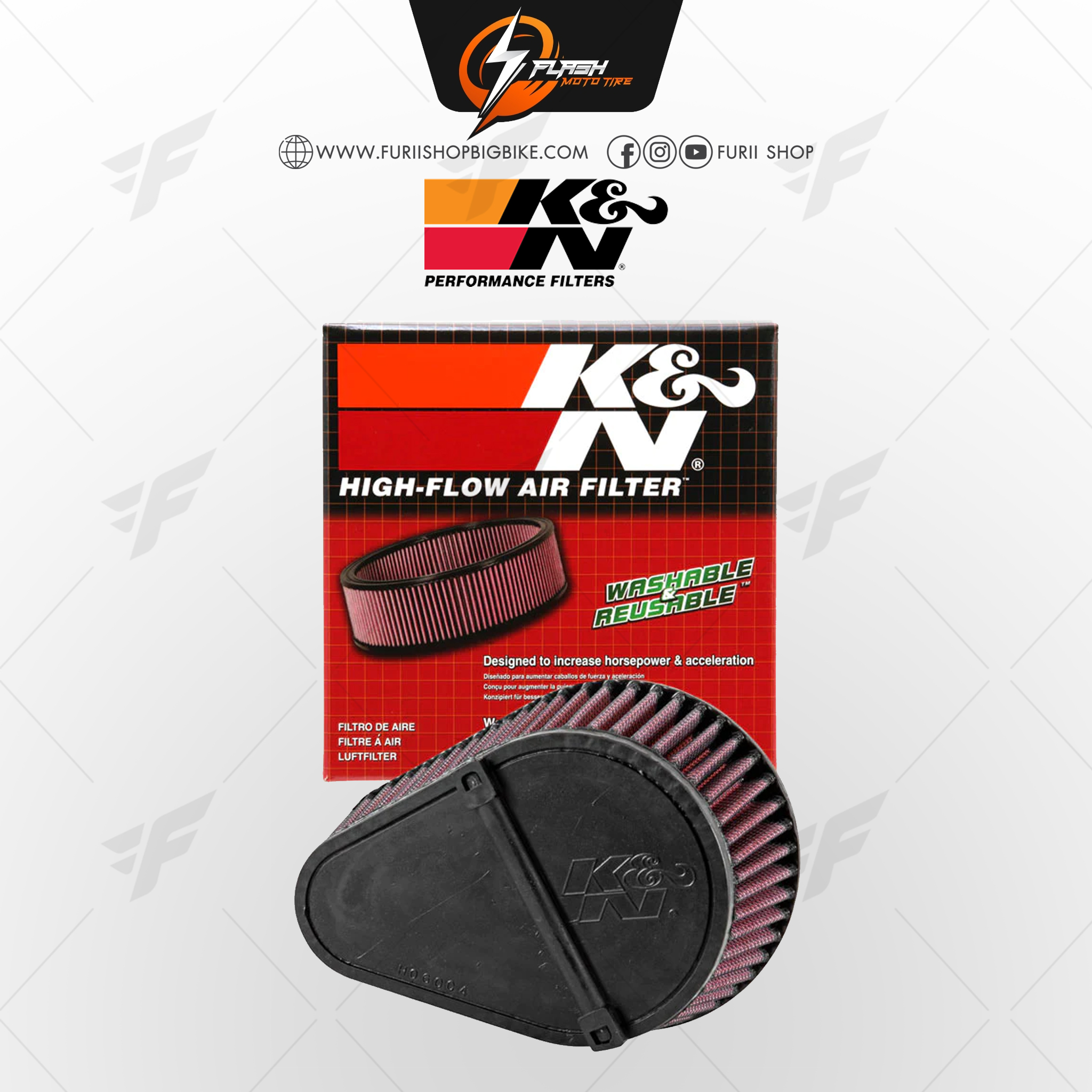 กรองอากาศ K&N สำหรับ SUZUKI