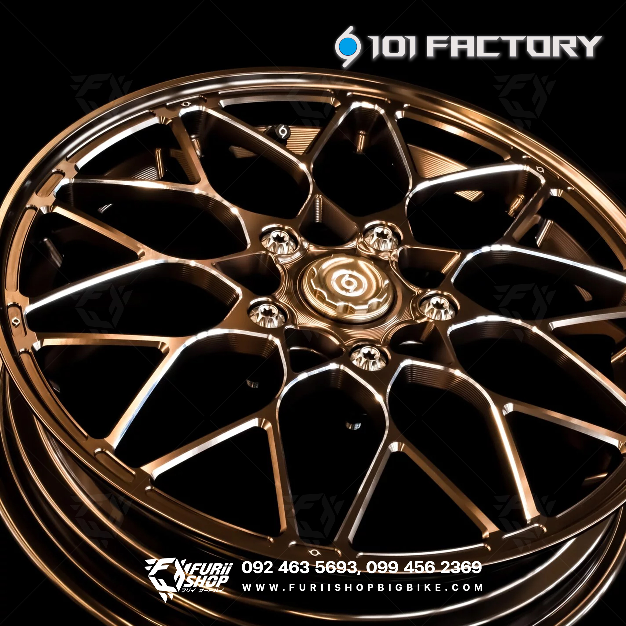 ล้อฟอร์จ 1O1 Factory - 12" Forged Wheel 2024 model : X.I.N. For Vespa