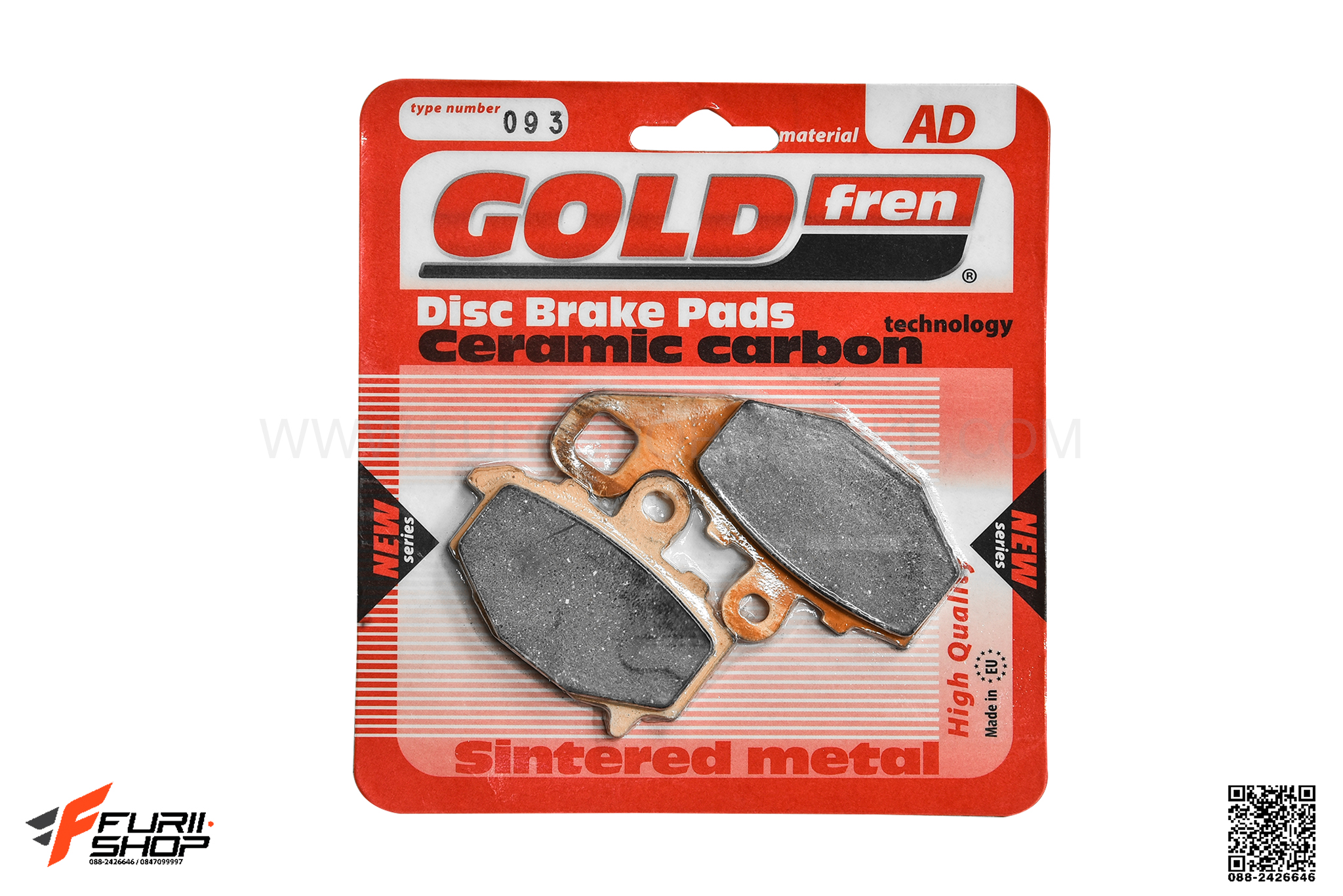 ผ้าเบรกหลัง GOLD FREN FOR KAWASAKI Z1000