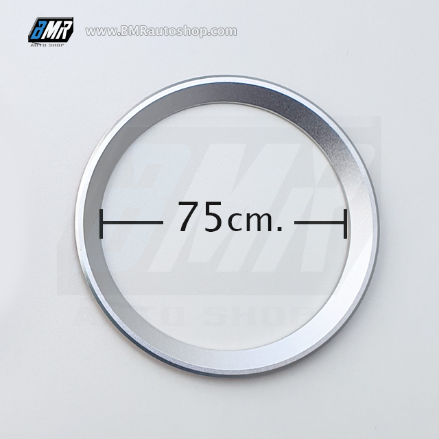 อลูมิเนียมครอบโลโก้ หน้า-หลัง รถยนต์ BMW (มีให้เลือก 2 ขนาด)