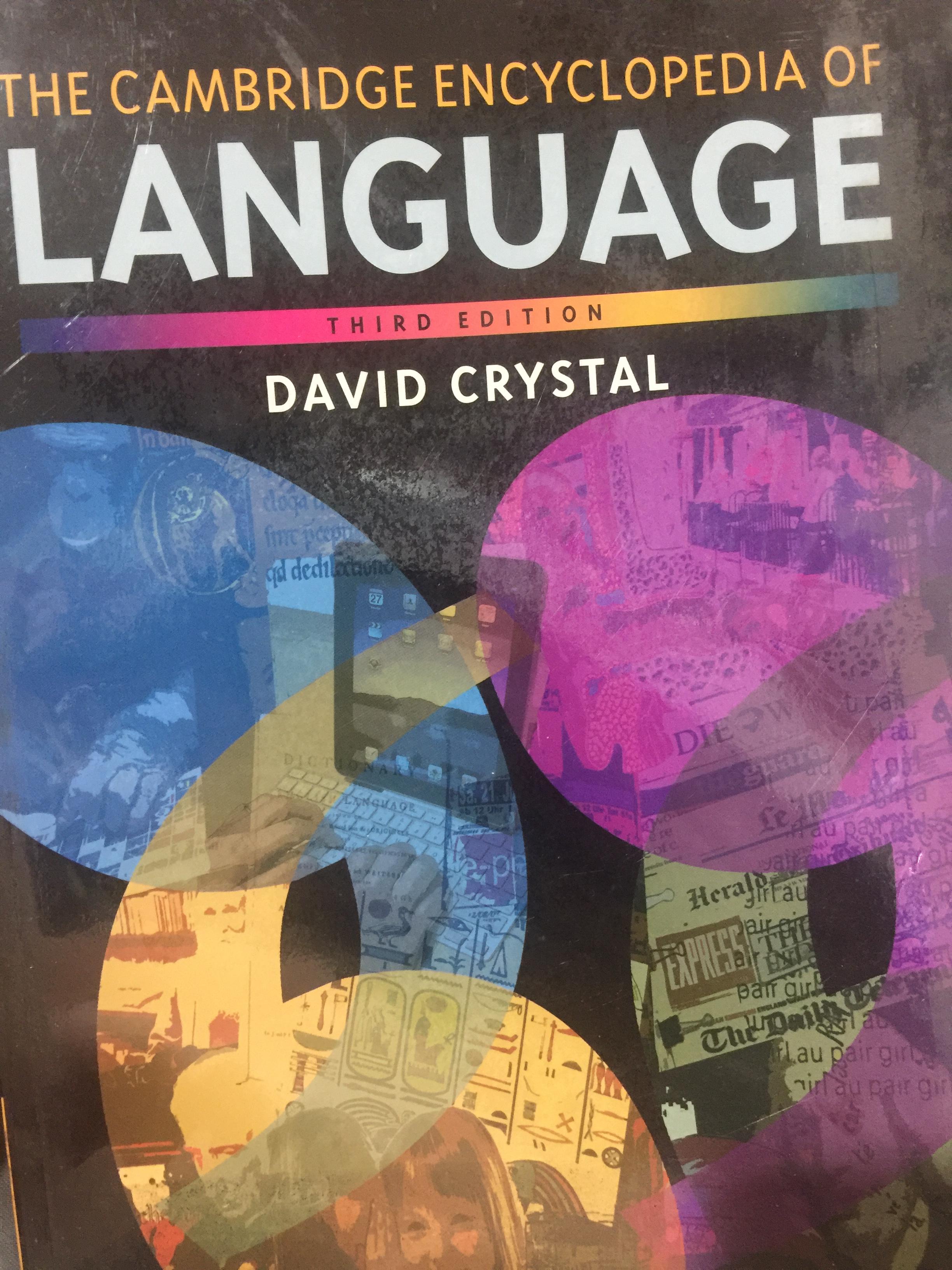 LANGUAGE. THE CAMBRIDGE ENCYCLOPEDIA OF LANGUAGE ผู้เขียน DAVID CRYSTAL 0 กก.