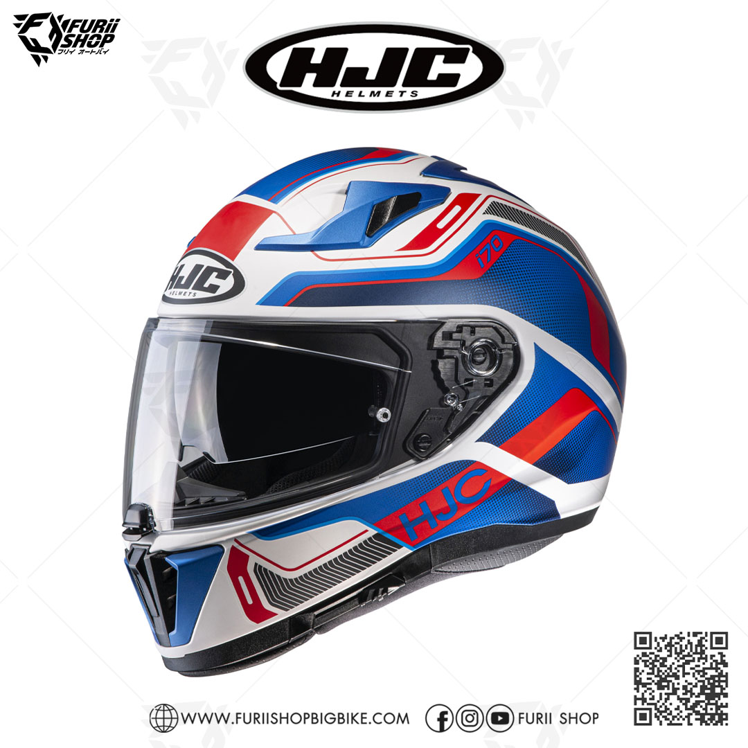 หมวกกันน็อคเต็มใบ(มีแว่นกันแดด) HJC I70 : LONEX MC21SF