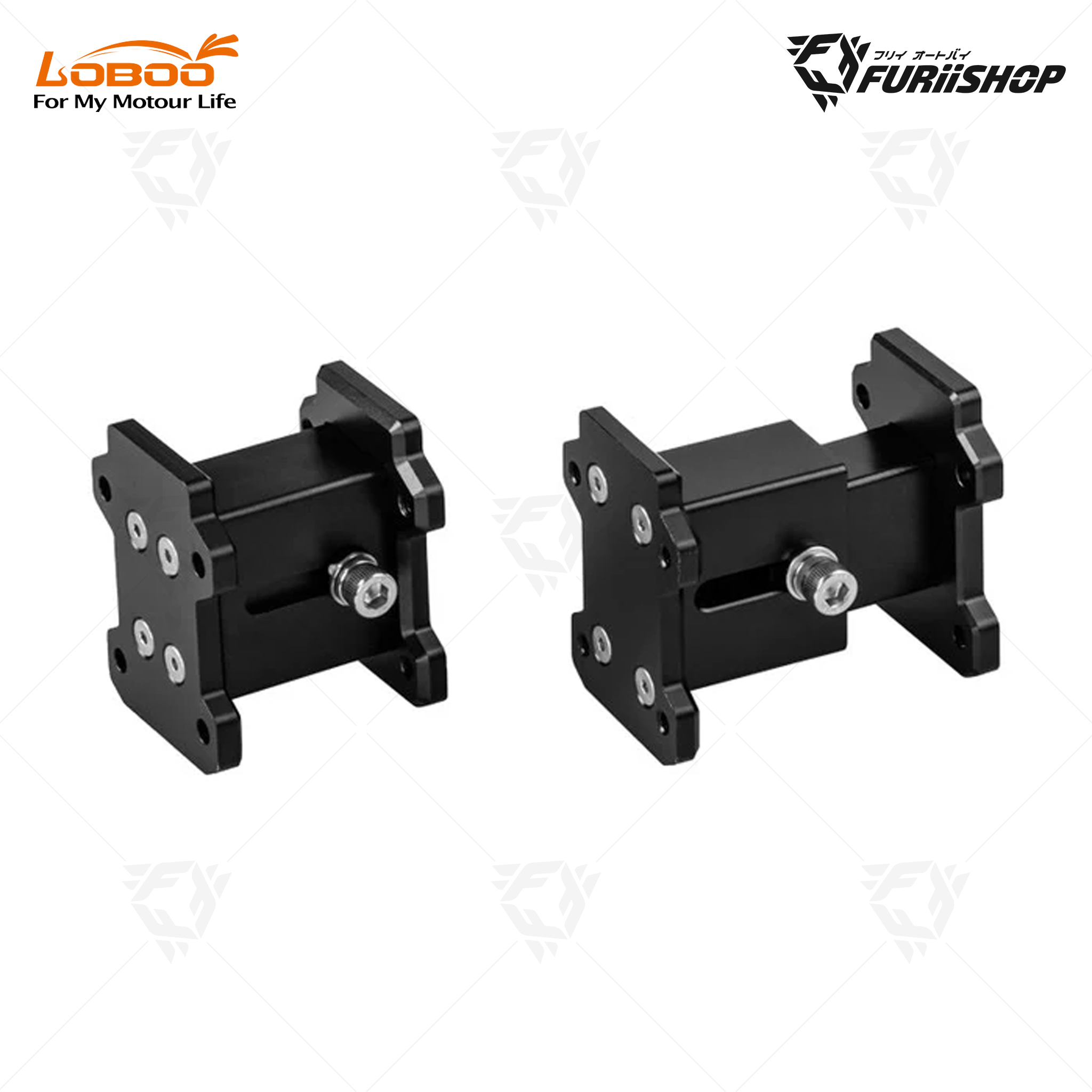 Alps Inflatable BAB23-30TBK กระเป๋าติดแรคข้าง ปั้มลมได้ พร้อมขาเสริมสำหรับแรคหลบท่อ สีดำ