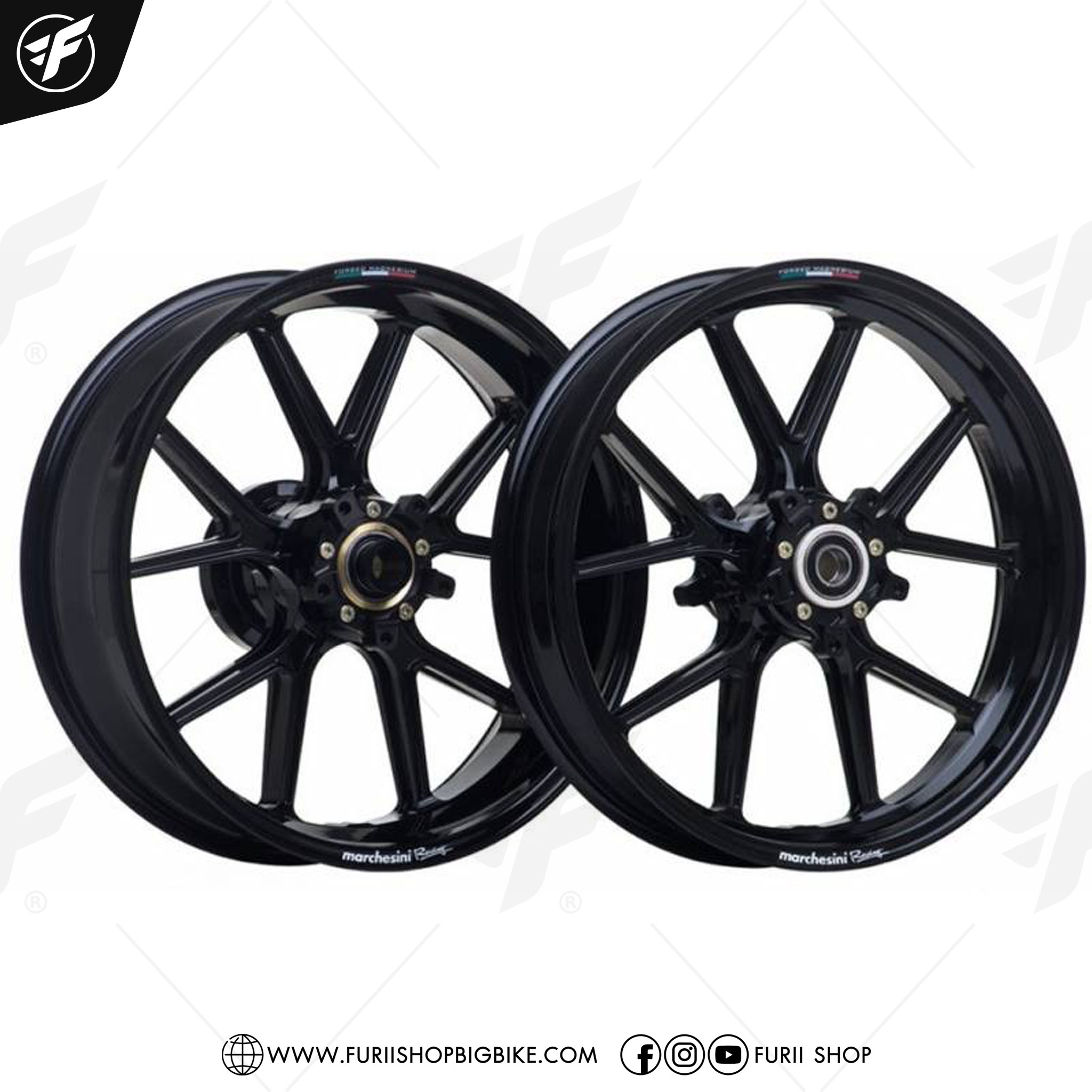 ล้อ MARCHESINI 10 SPOKES WHEEL M821 FOR Ducati Monster 821 / 1200 14-19