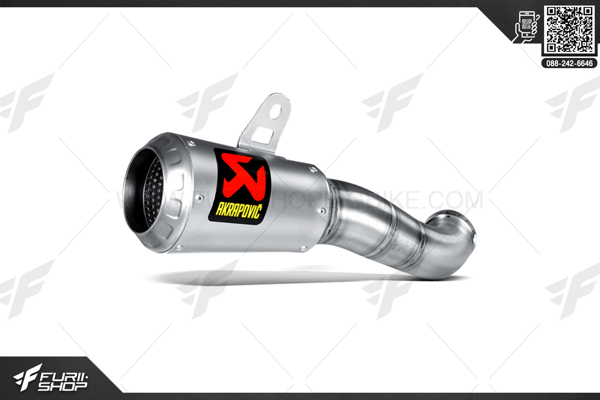 ท่อมอเตอร์ไซค์ Akrapovic Slip On Moto Gp FOR YAMAHA YZF R3 2018 ท่อแต่ง ท่อสูตร ท่อบิ๊กไบค์ ท่อBigbike ท่อไอเสีย
