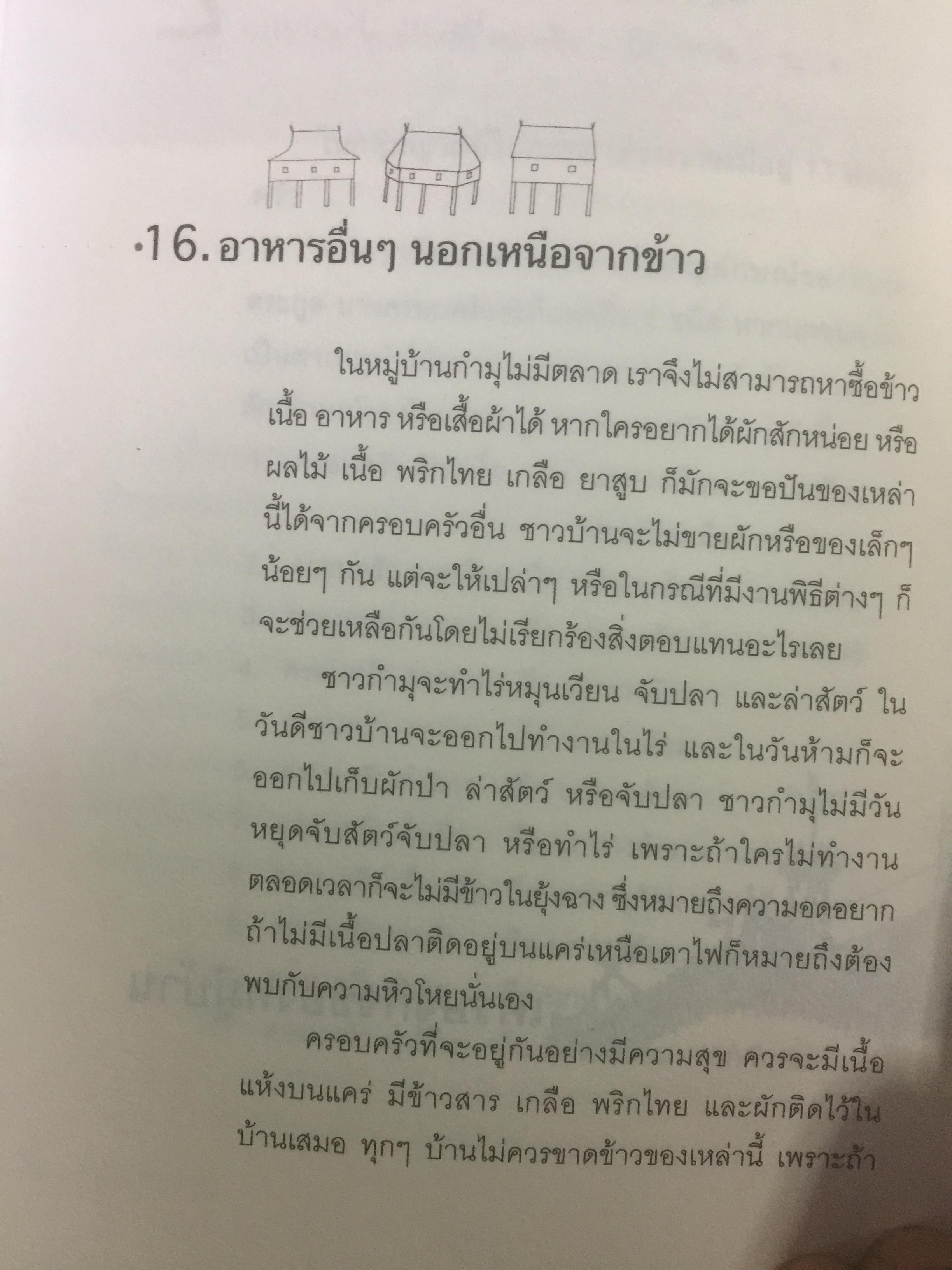 เกิดเป็น กำมุ ชีวิตและหมู่บ้าน. การเขียนวัฒนธรรมและวิถีชีวิตของชาวกำมุจากมุมมอง ของ”คนใน” ผู้เขียน ดำรง ทายา นิน ผู้แปล ปรานี วงษ์เทศ เป็นหนังสือชุดศิลปวัฒนธรรมฉบับพิเศษ 3 กก.