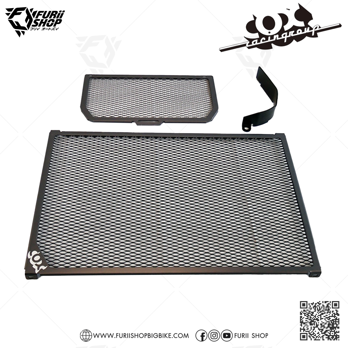 การ์ดหม้อน้ำ Cox Racing Radiator Guard (Titanium) : for Ducati Multistrada1200 2015-2017