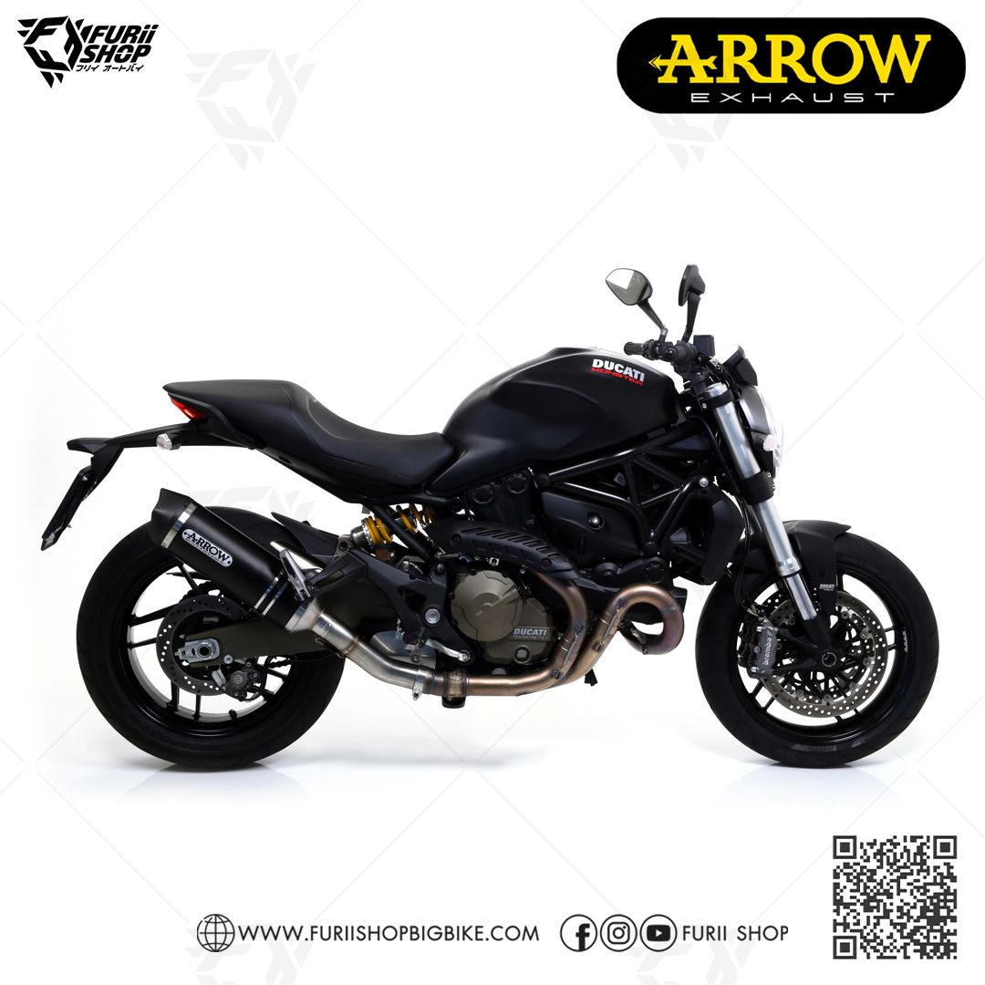 ท่อ ARROW SLIP ON DARK-CARBON FOR Ducati Monster 821 / 1200 14-19