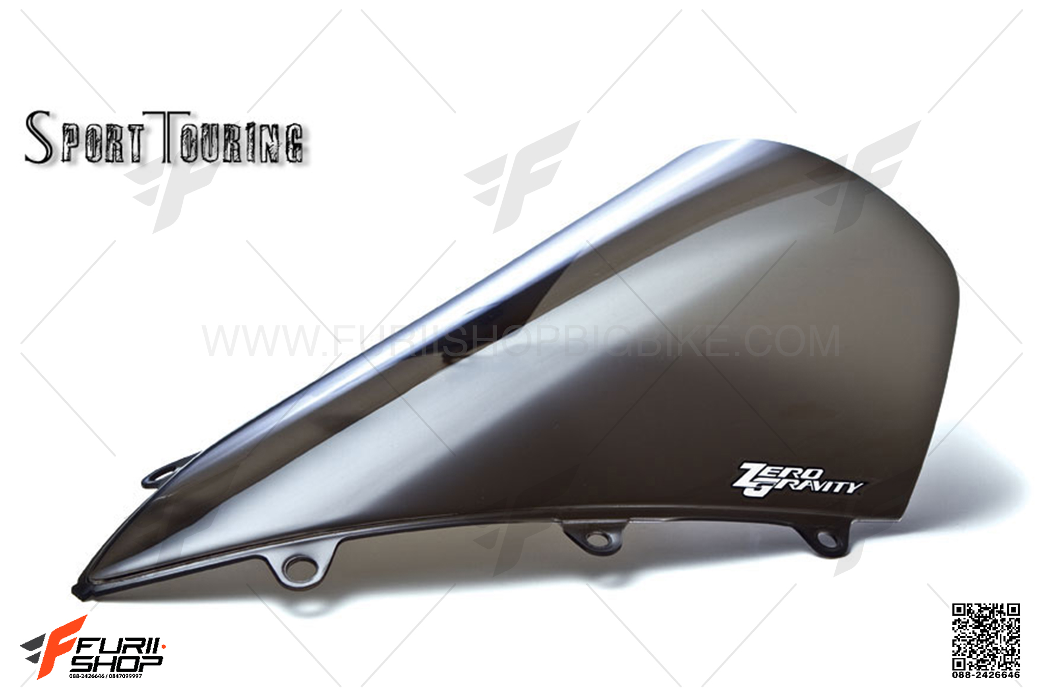 ชิวหน้า ZERO SPORT TOURING SMOKE FOR HONDA CBR1000