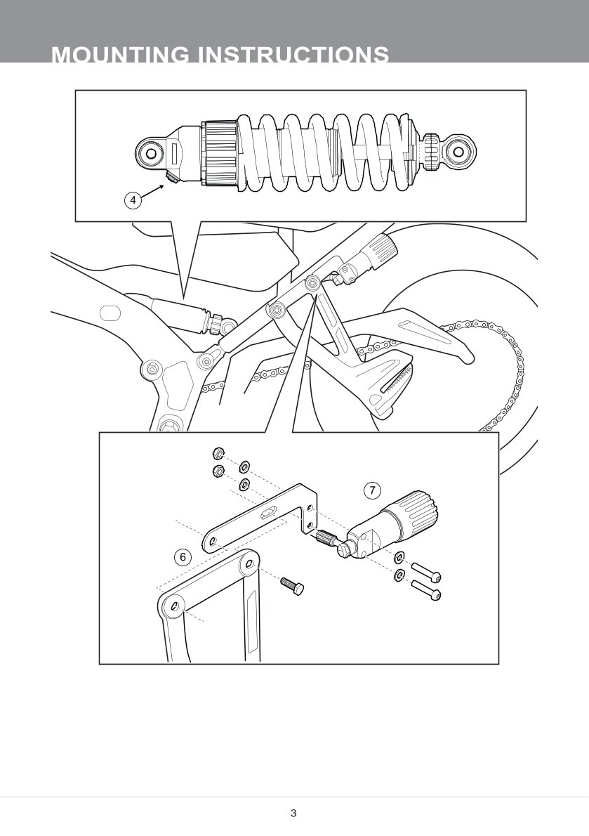 โช๊คหลังแต่ง Ohlins YA581 For Yamaha Tracer 9 ปี 2021-2024