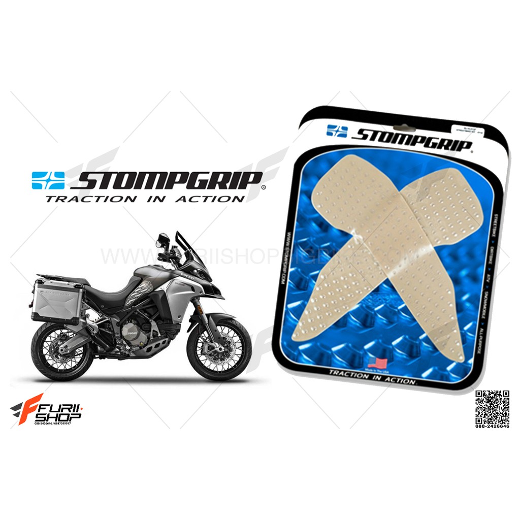 สติ๊กเกอร์กันรอยข้างถัง STORM GRIP ใส FOR DUCATI MULTISTRADA 1200