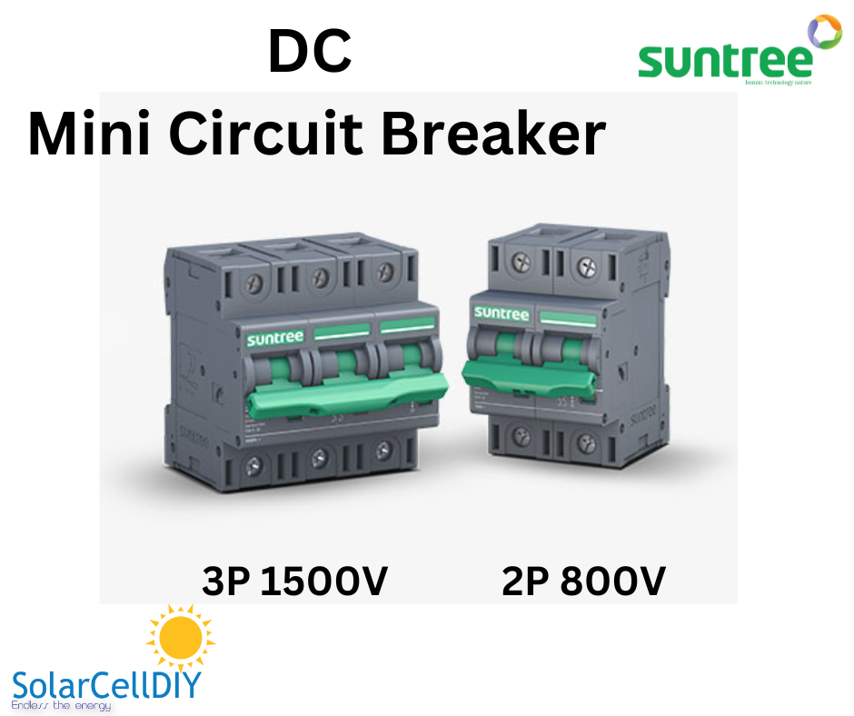 Suntree Circuit Breaker DC 2P/3P -ขนาด 16A/20A/32A (800V/1,500V)