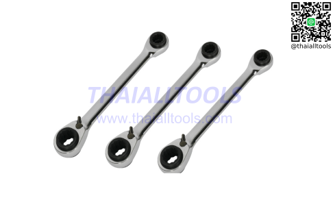 ประแจแหวนฟรี 4-IN-1 RATCHET RING REVERSIBLE SPANNER SET 3PC KENNEDY
