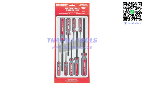 ชุดประแจหกเหลี่ยมหัวบอล IMPERIAL HEXAGON BALL DRIVER SET (8-PCE) KENNEDY