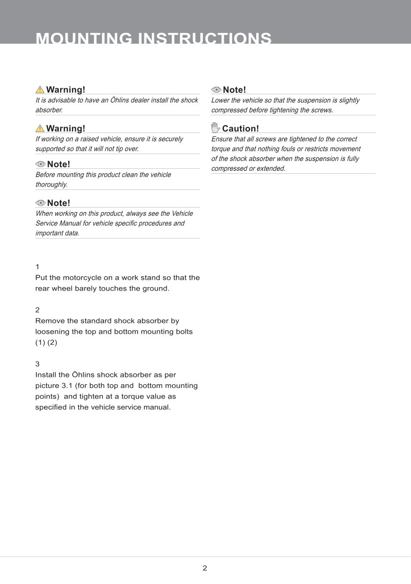 โช๊คหลังแต่ง Ohlins TR624 For Triumph Bonneville T120 ปี 2016-2021