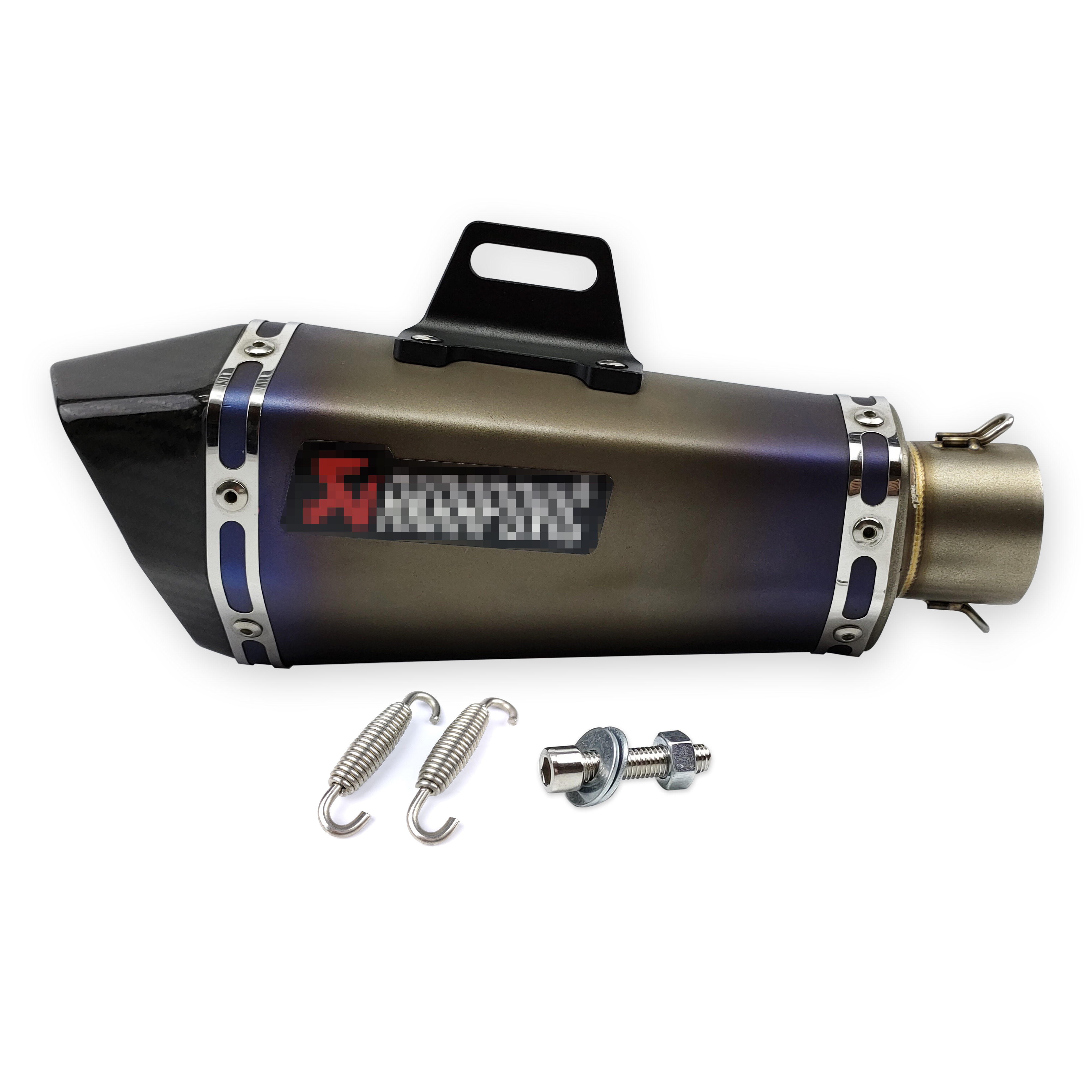 ปลายท่อสูตร ปลายท่อแต่ง Akrapovic ปลายคาร์บอน สวมคอ 2 นิ้ว ยาว 13 นิ้ว
