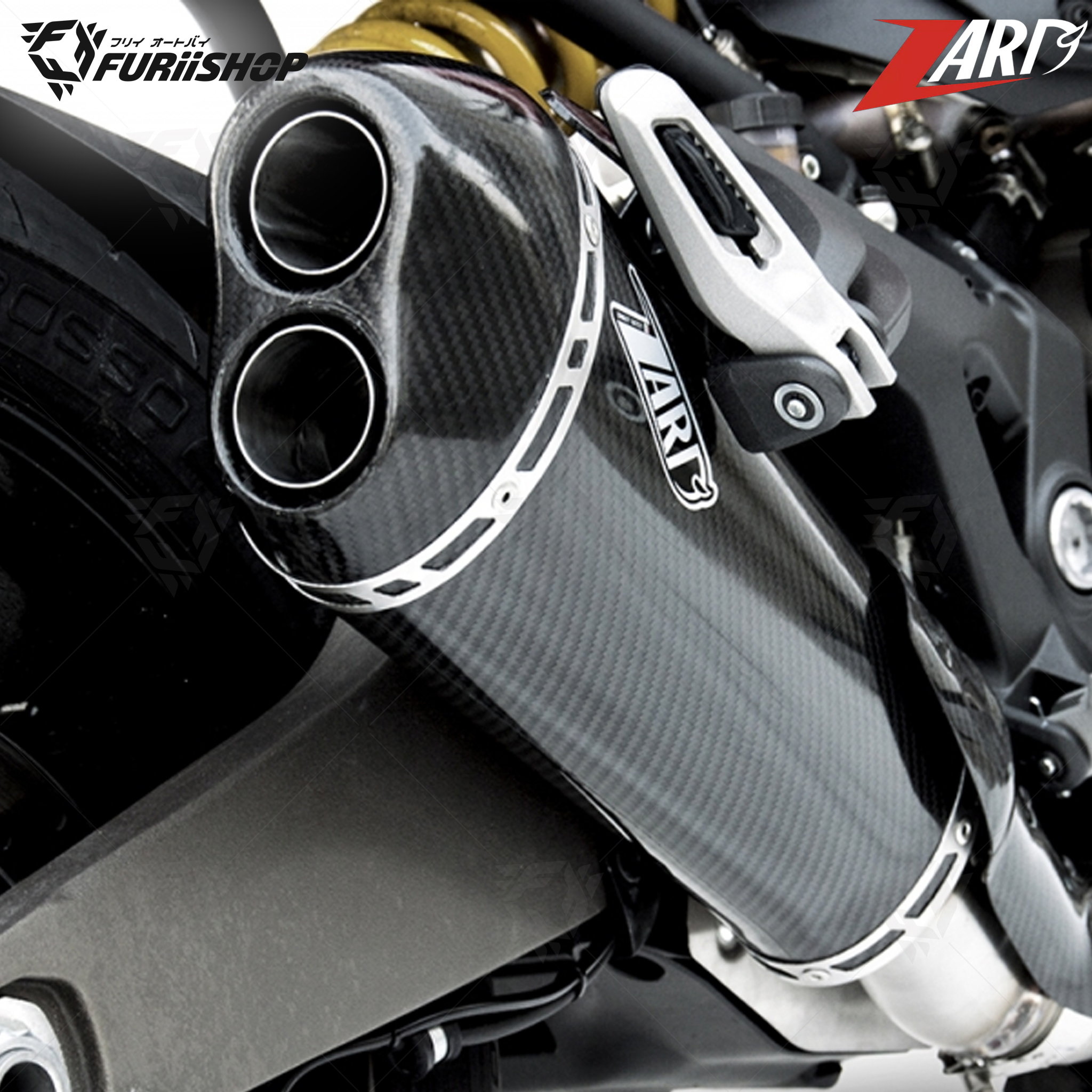 ZARD EXHAUST For : MONSTER 821/1200