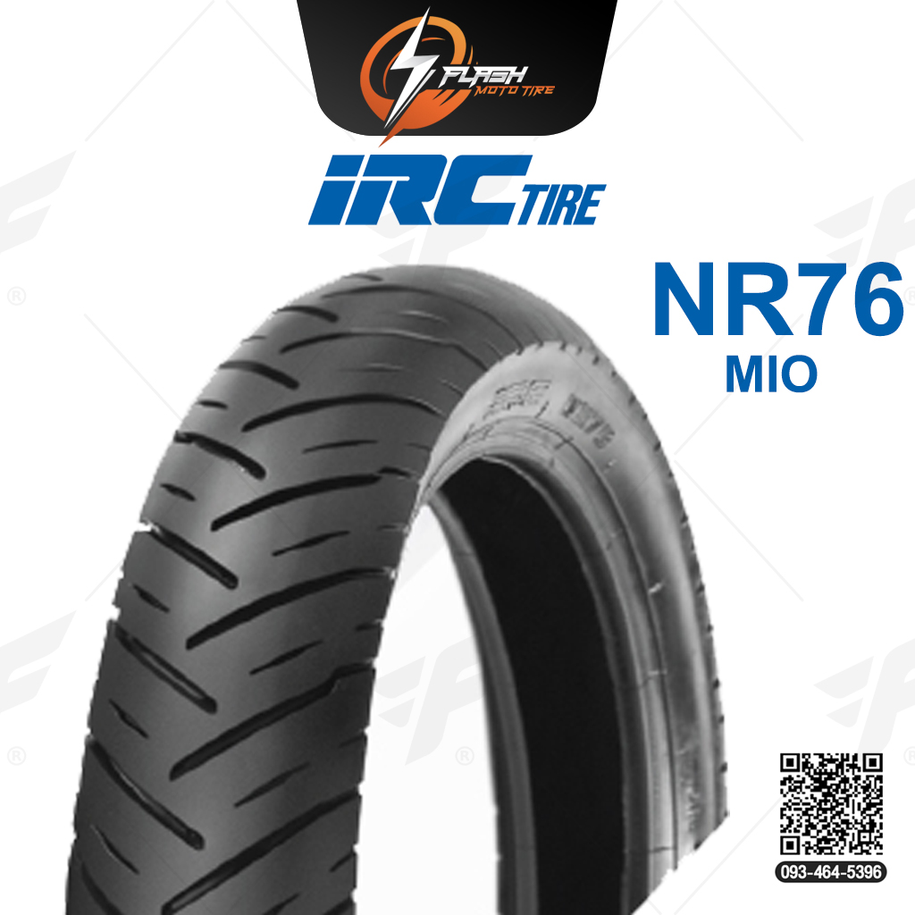 ยางขอบ14 ยางมอเตอร์ไซต์ IRC(ไออาร์ซี) NR76 A/E W/T (MIO) AE ยางหลัง 80/90-14 M/C 46P ยางบิ๊กไบท์ ยางBigbike Mototire