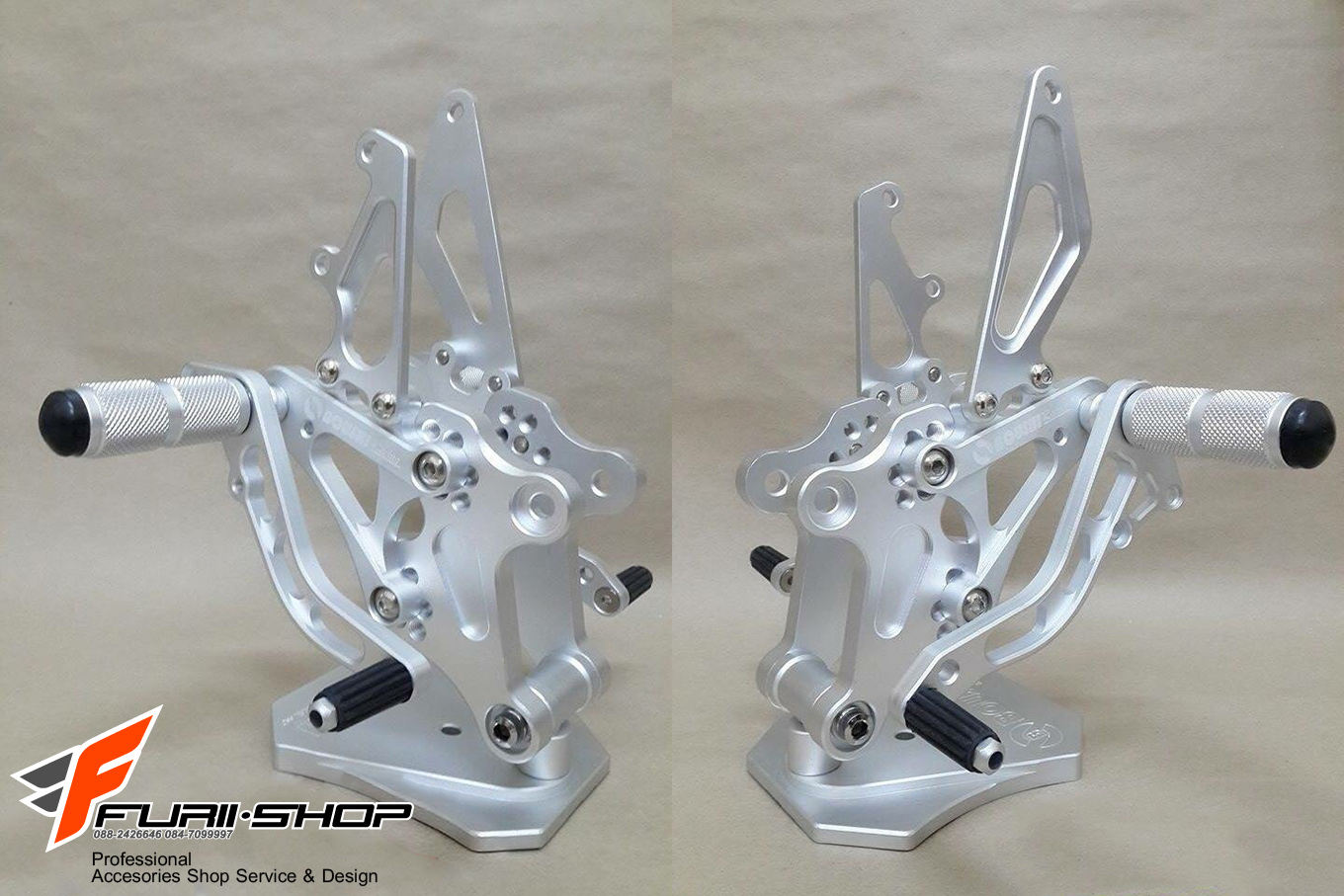 เกียร์แต่ง เกียร์มอเตอร์ไซค์ เกียร์โยง BOUSHI สีเงิน FOR CBR150R