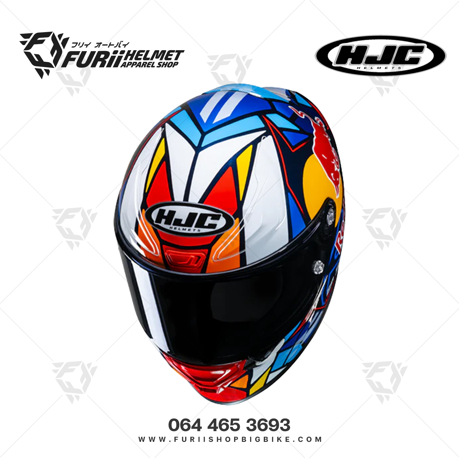 หมวกกันน็อคเต็มใบ HJC RPHA 1 RED BULL MISANO GP RPHA SERIES