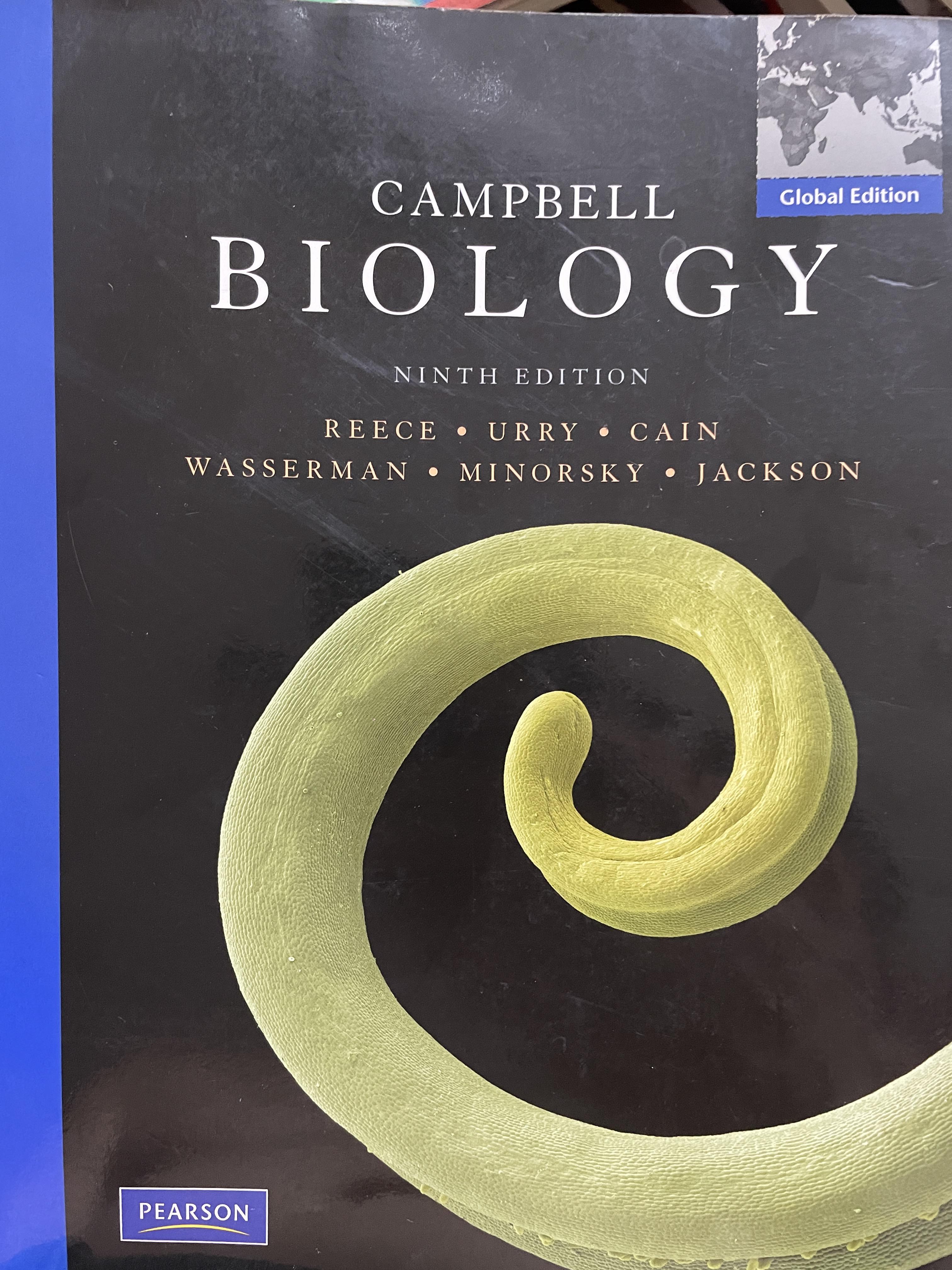 BIOLOGY. CAMPBELL. พิมพ์ครั้งที่ 9 ผู้เขียน Jane B.Reece และคณะ 15 กก.