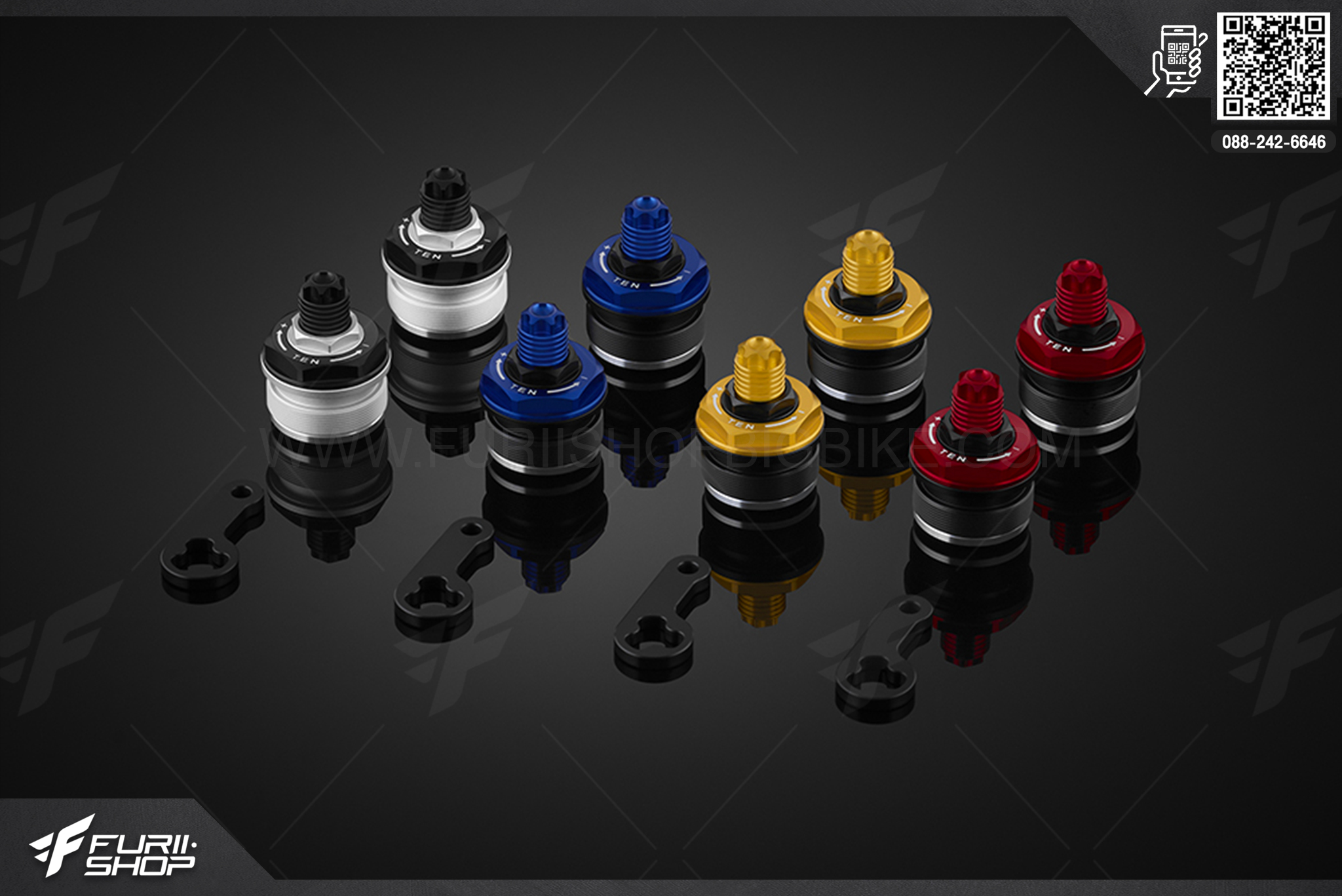 โช๊คหน้า Front Shock Up Adjusters Bikers Yamaha MT-03 (2016-2020)