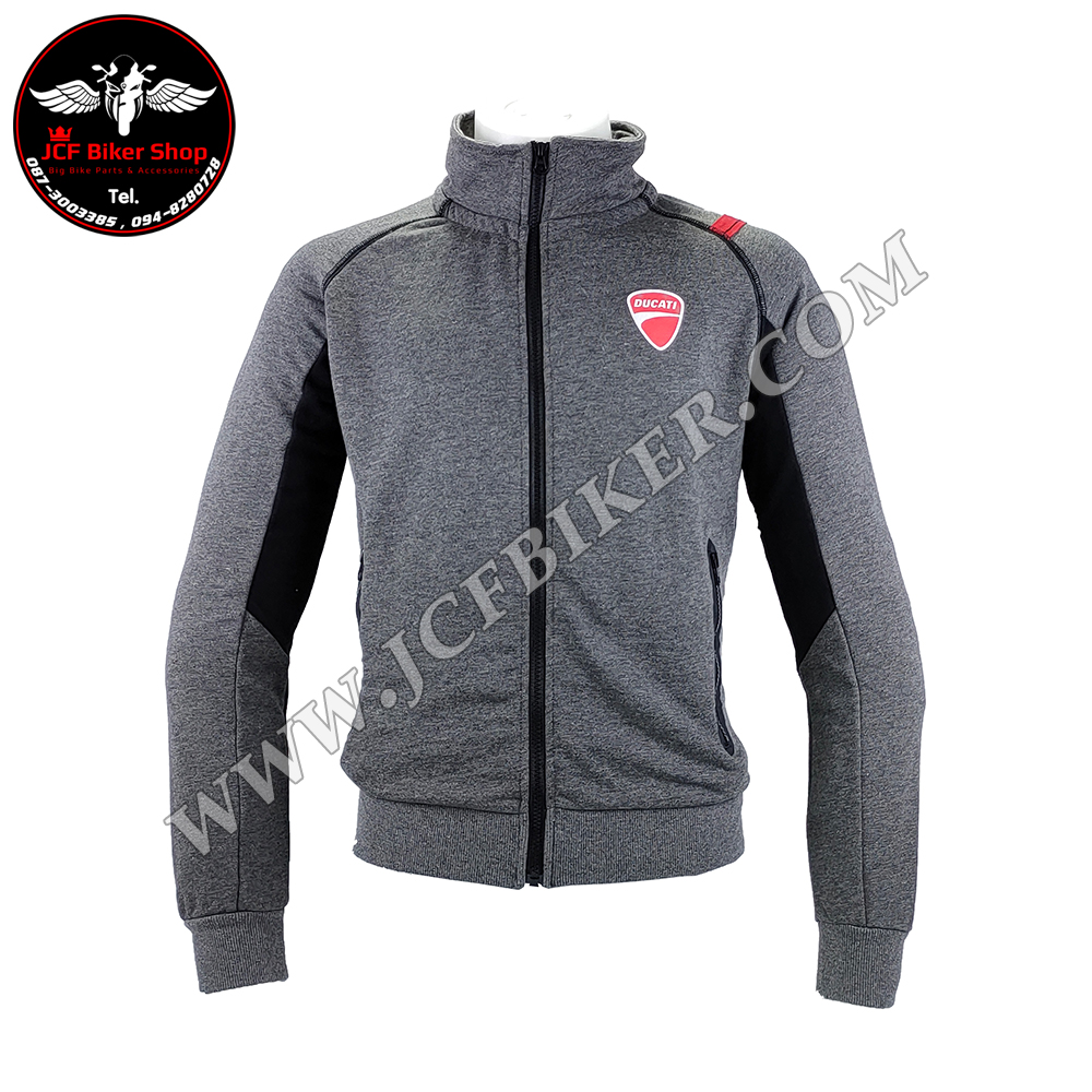 เสื้อฮู้ดมอเตอร์ไซค์ เสื้อฮู้ดบิ๊กไบค์ ผ้าCotton 100% โมโตจีพี Ducati โลโก้แดง