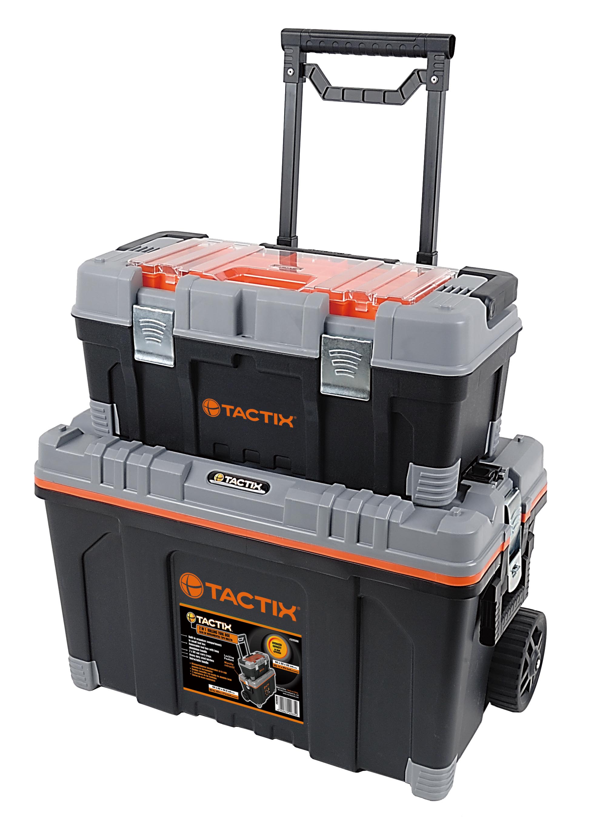 กล่องเครื่องมือ ล้อลาก 2in1 Rolling Tool Box #320308 TACTIX