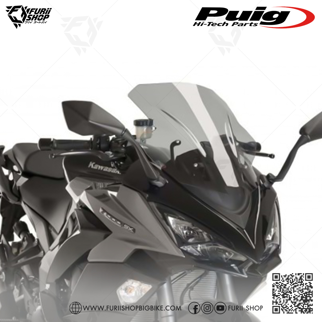 ชิลด์หน้า Puig Windshield : for Kawasaki Ninja1000/Z1000SX 2017-2019