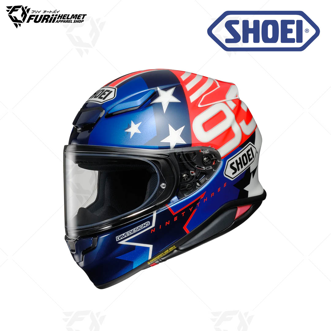 หมวกกันน็อค Shoei : NXR2 MARQUEZ AMS TC-10 BLUE/RED