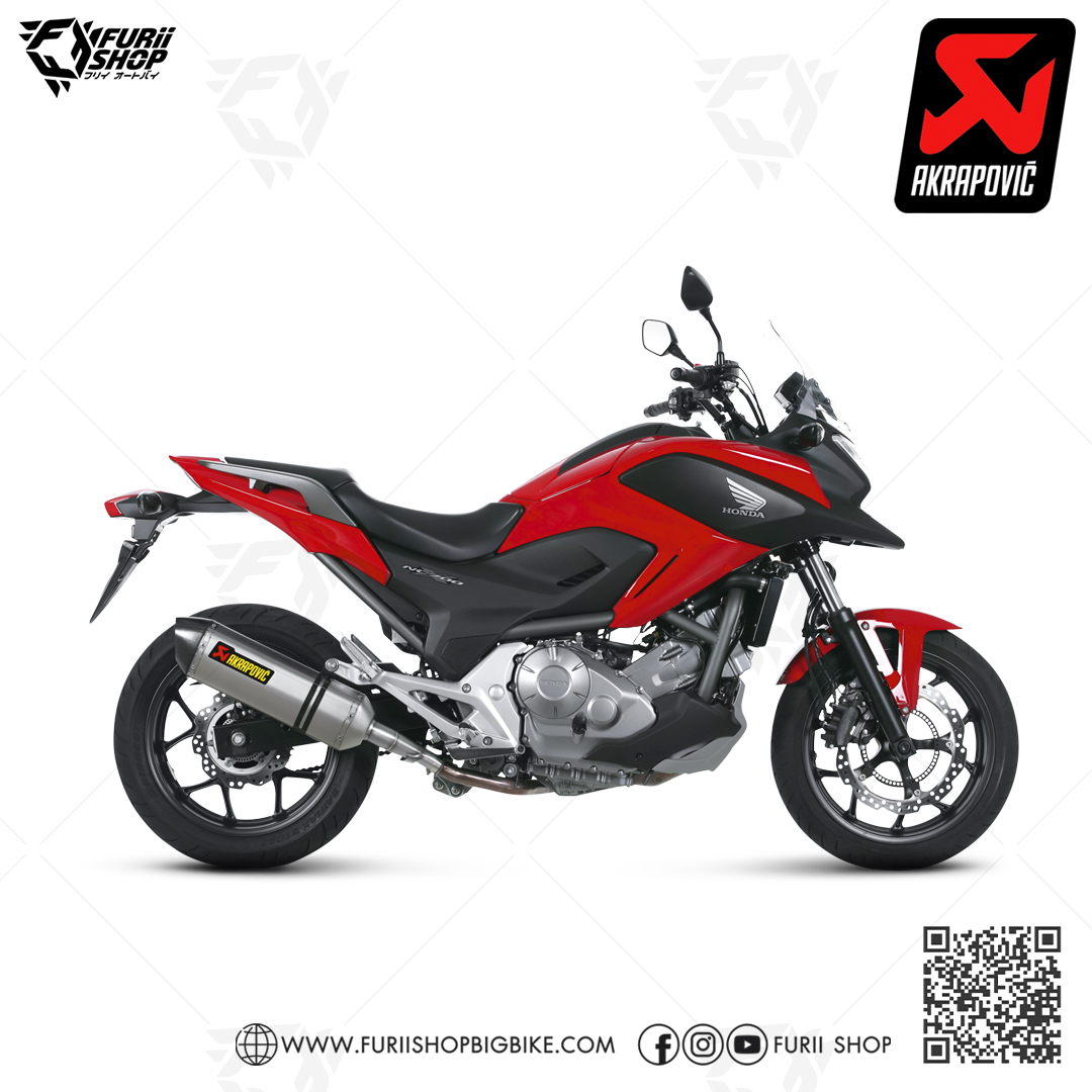 ท่อมอเตอร์ไซค์ AKRAPOVIC TITANIUM SLIP-ON FOR HONDA NC750 ท่อแต่ง ท่อสูตร ท่อบิ๊กไบค์ ท่อBigbike ท่อไอเสีย เอ็กพอร์ต