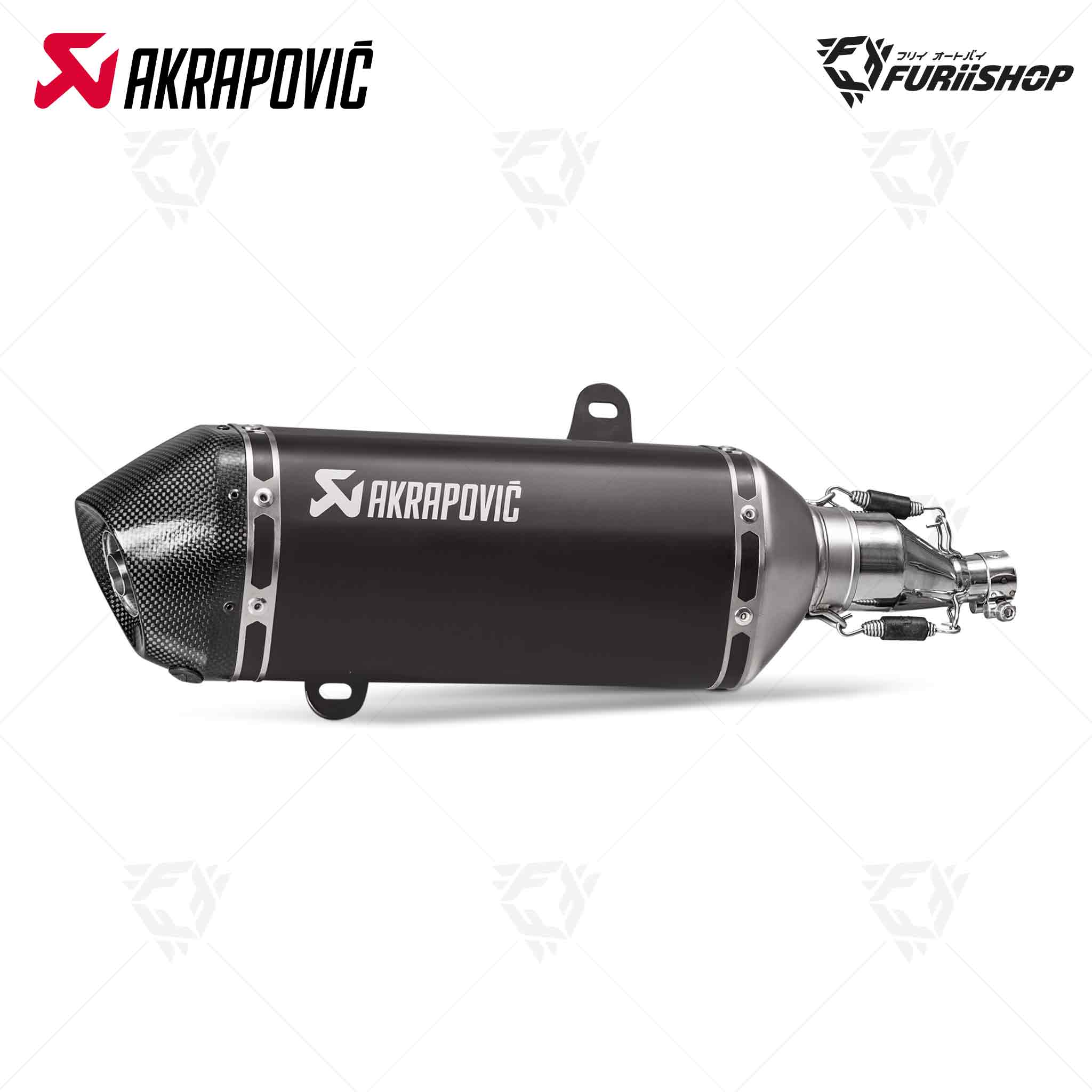 Akrapovic Slip on Black Catalytic for Vespa GTS150 I GET 4V 18-21