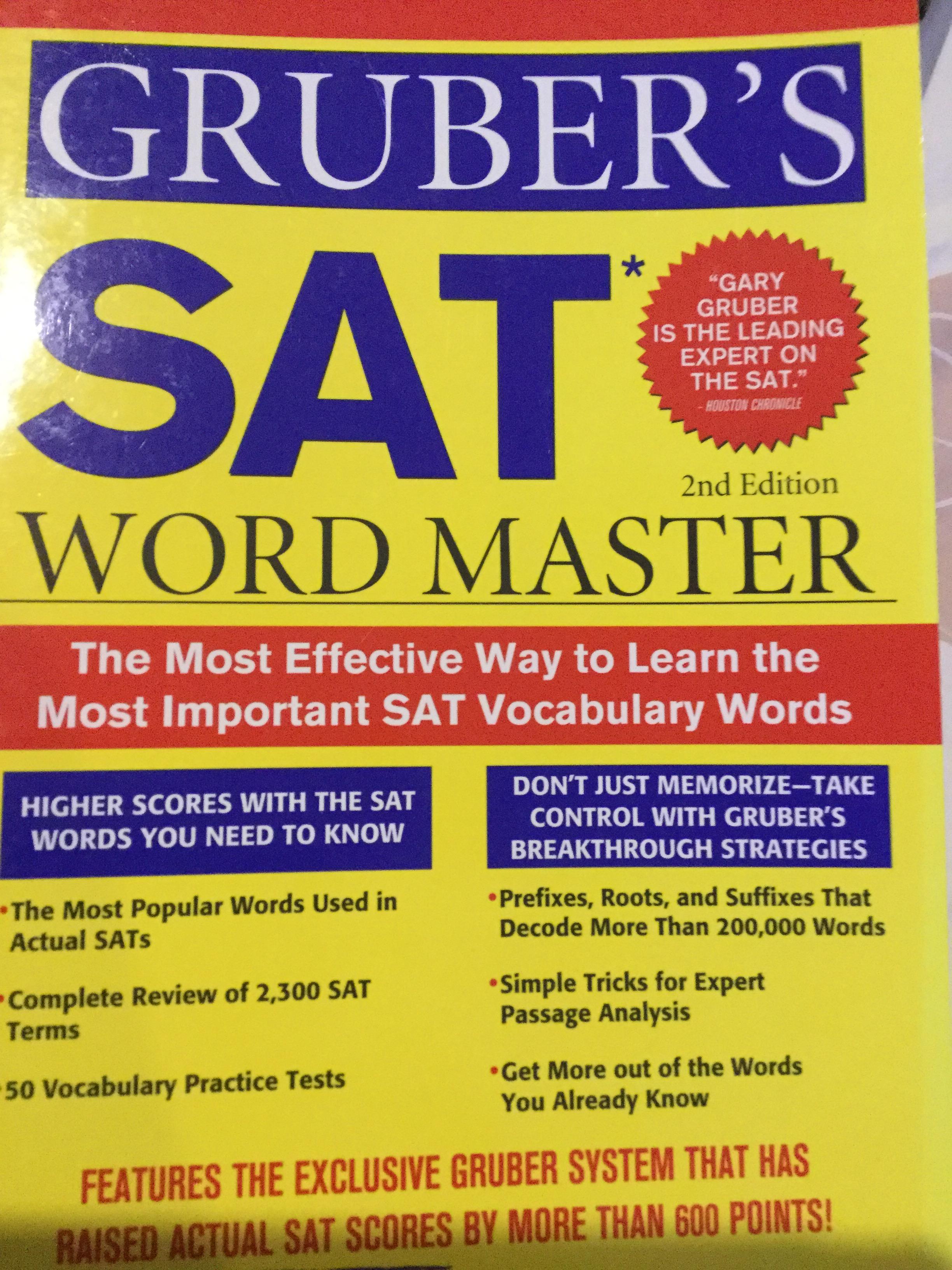 SAT Word Master The Most Effective Way to Learn the Most Important SAT Vocabulary Worth 0 กก.