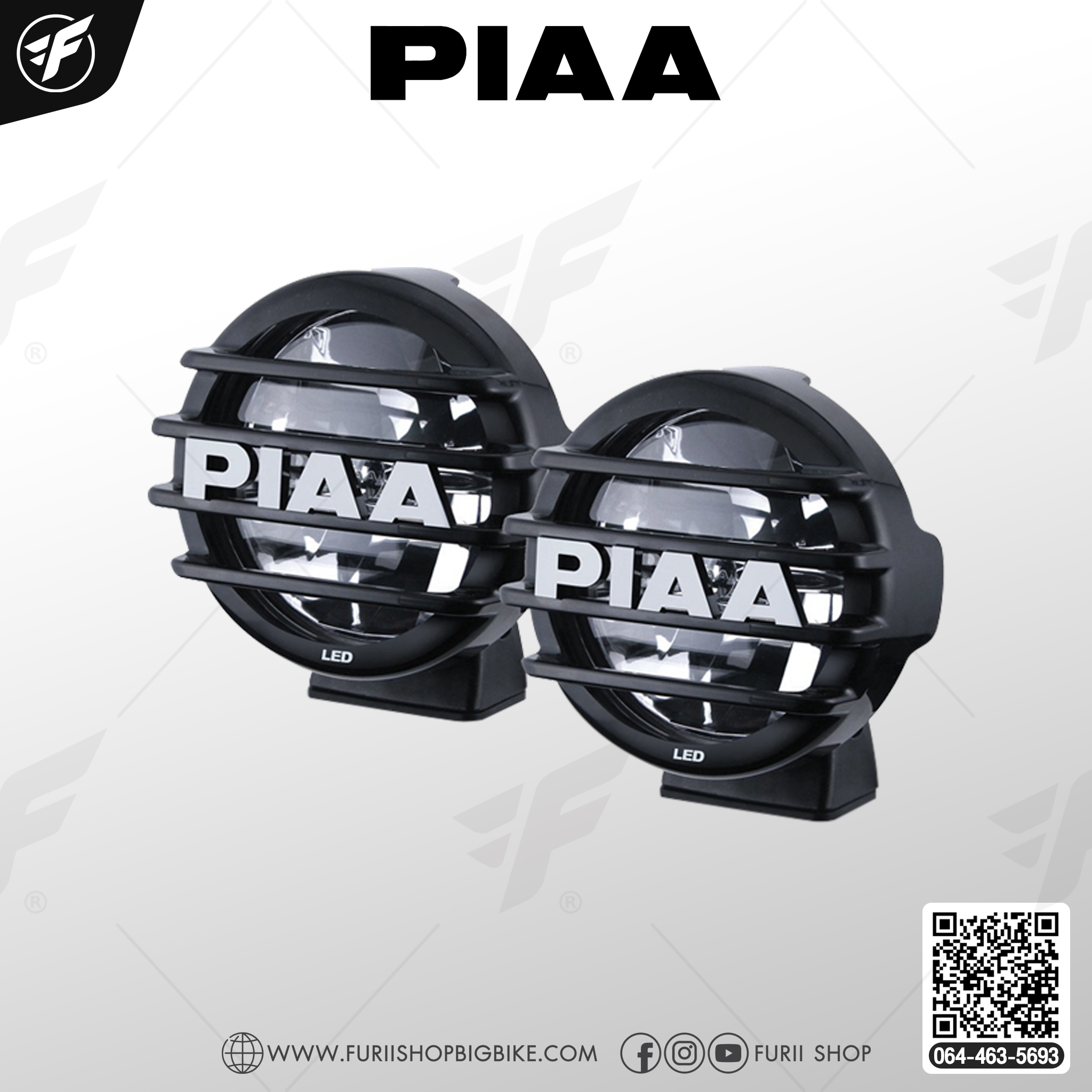 ไฟสปอร์ตไลท์ PIAA LP550 LED White Driving Beam Kit 5"/14 watt