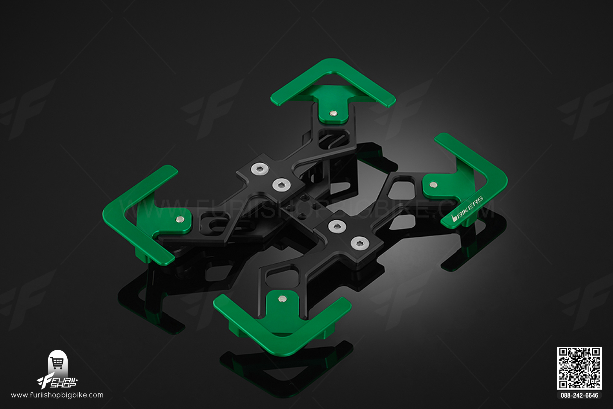 กรอบทะเบียน Premium Rear License Support Bikers Ninja650, Z650, Versys650 2015-2020