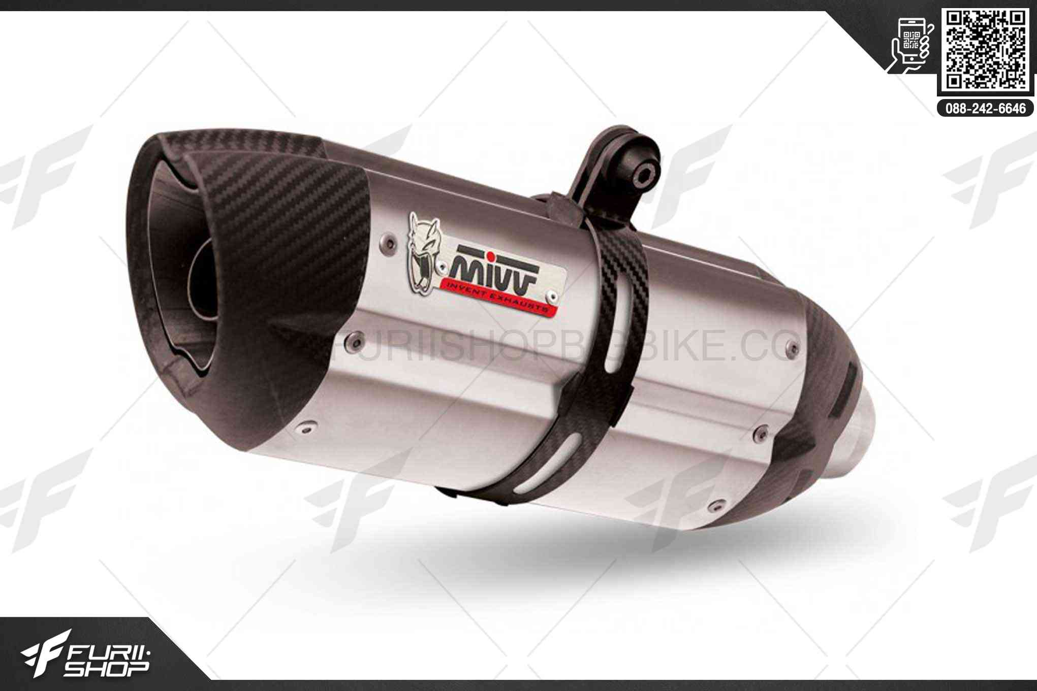 ท่อมอเตอร์ไซค์ MIVV FOR HONDA CB500F SUONO STEEL CARBON CAP ท่อแต่ง ท่อสูตร ท่อบิ๊กไบค์ ท่อBigbike ท่อไอเสีย