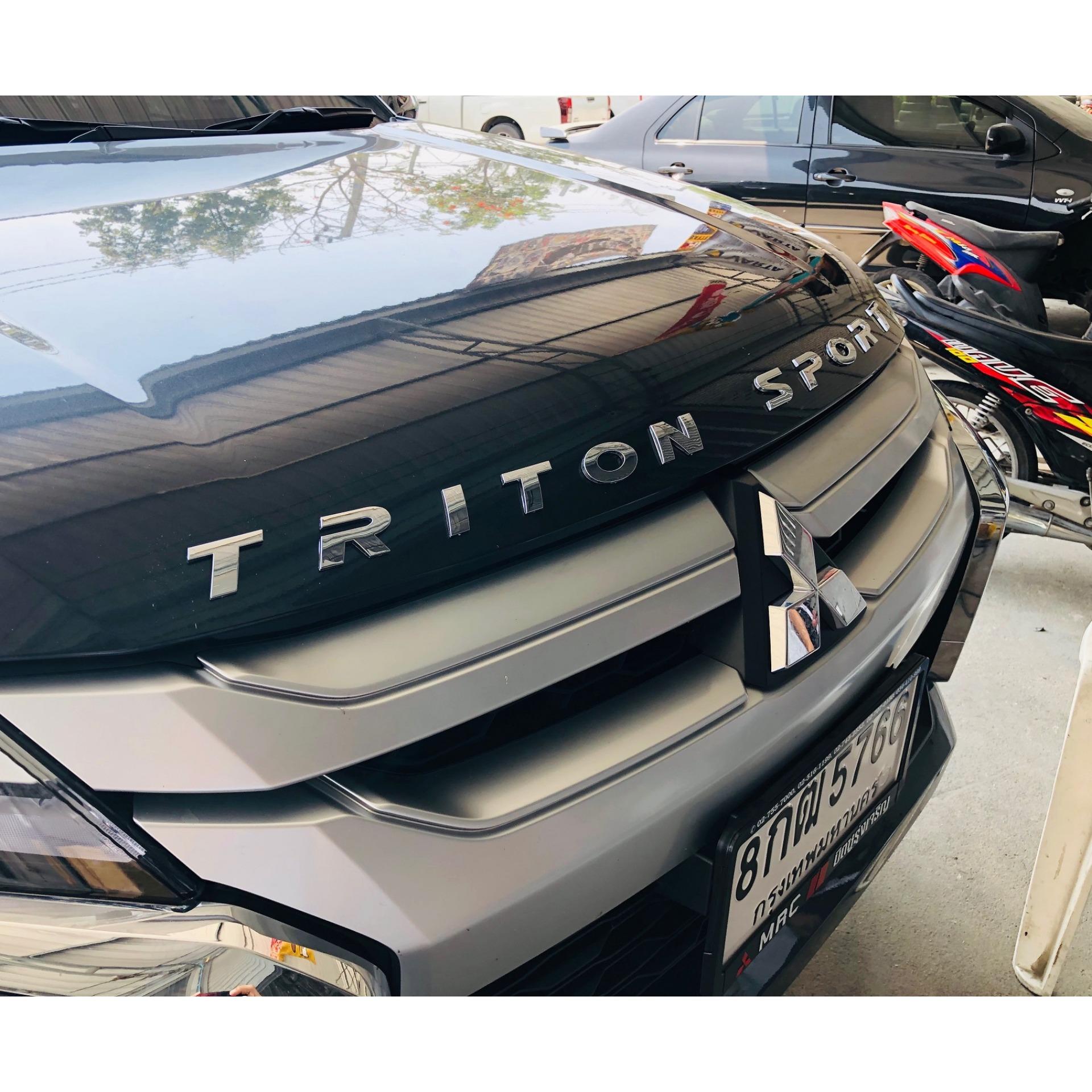 ตัวหนังสือ Triton Sport 3มิติ สีโครเมียม (Chrome)