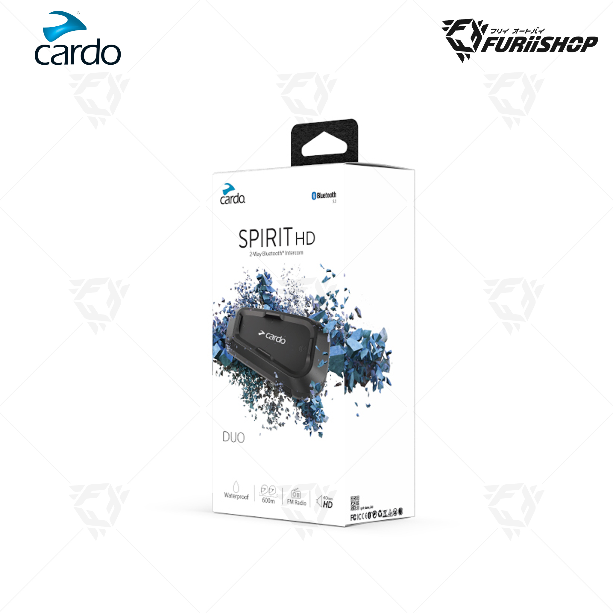 บลูทูธ/บลูทูธติดหมวก Cardo SPIRIT HD DUO