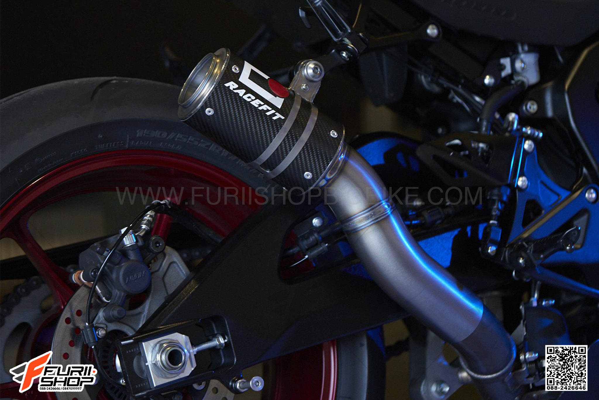 ท่อมอเตอร์ไซค์ RACE FIT CARBON SLIP-ON FOR SUZUKI GSX-R1000 ท่อแต่ง ท่อสูตร ท่อบิ๊กไบค์ ท่อBigbike ท่อไอเสีย