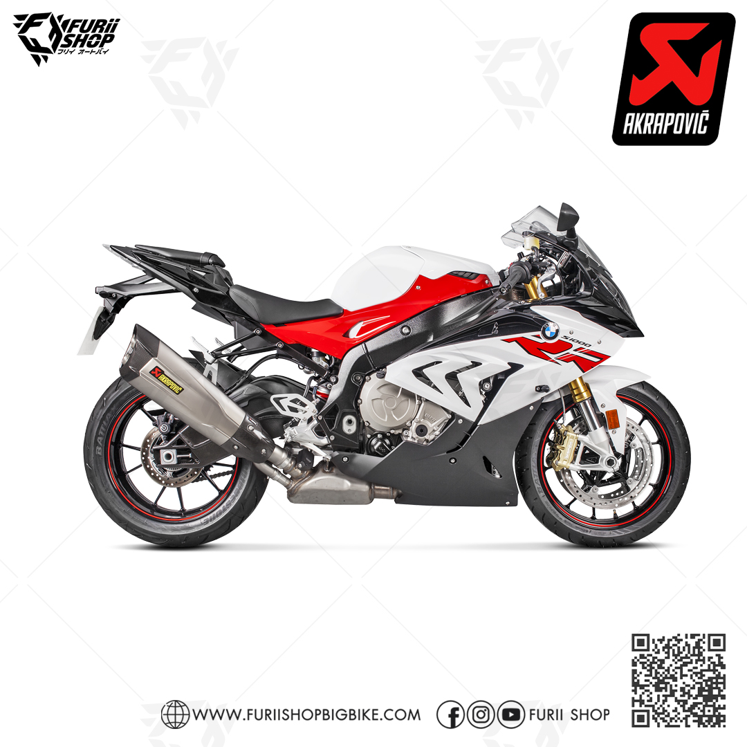 ท่อแต่ง Akrapovic Slip on Titanium new design : for BMW S1000R Naked 2017-2020