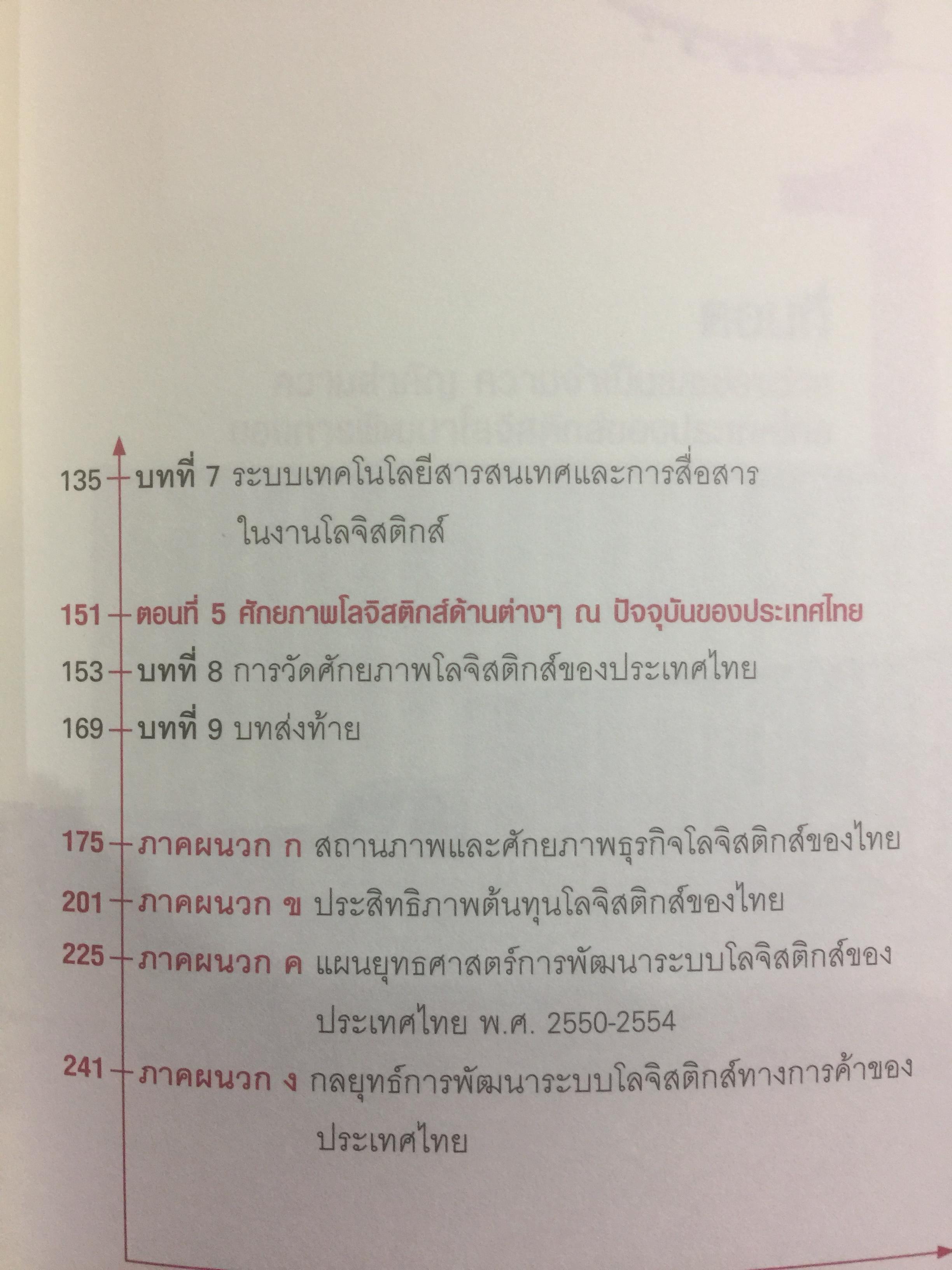 โลจิสติกส์.ก้าวย่างประเทศไทย ในกระแสโลกาภิวัตน์. ผู้เขียน ดร.พงษ์ชัย อธิคมรัตนกุล 0 กก.