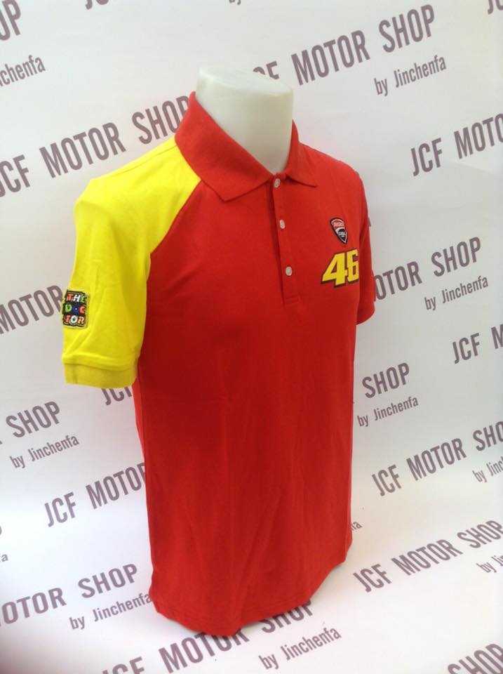 เสื้อคอปก Ducadi 46 แดงเหลือง