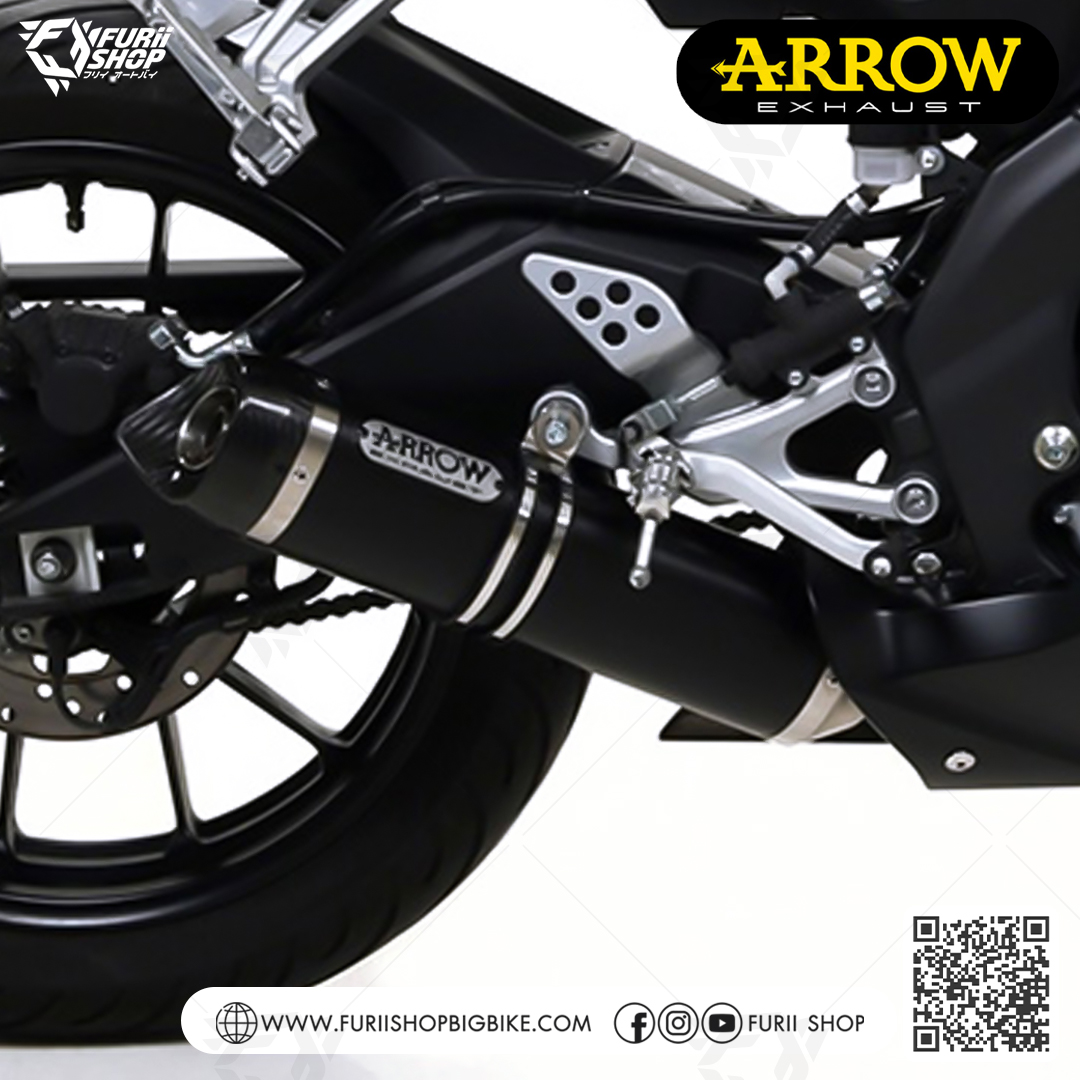 ท่อมอเตอร์ไซค์ Arrow Dark-Carbon : for Yamaha YZF R15 2018-2020