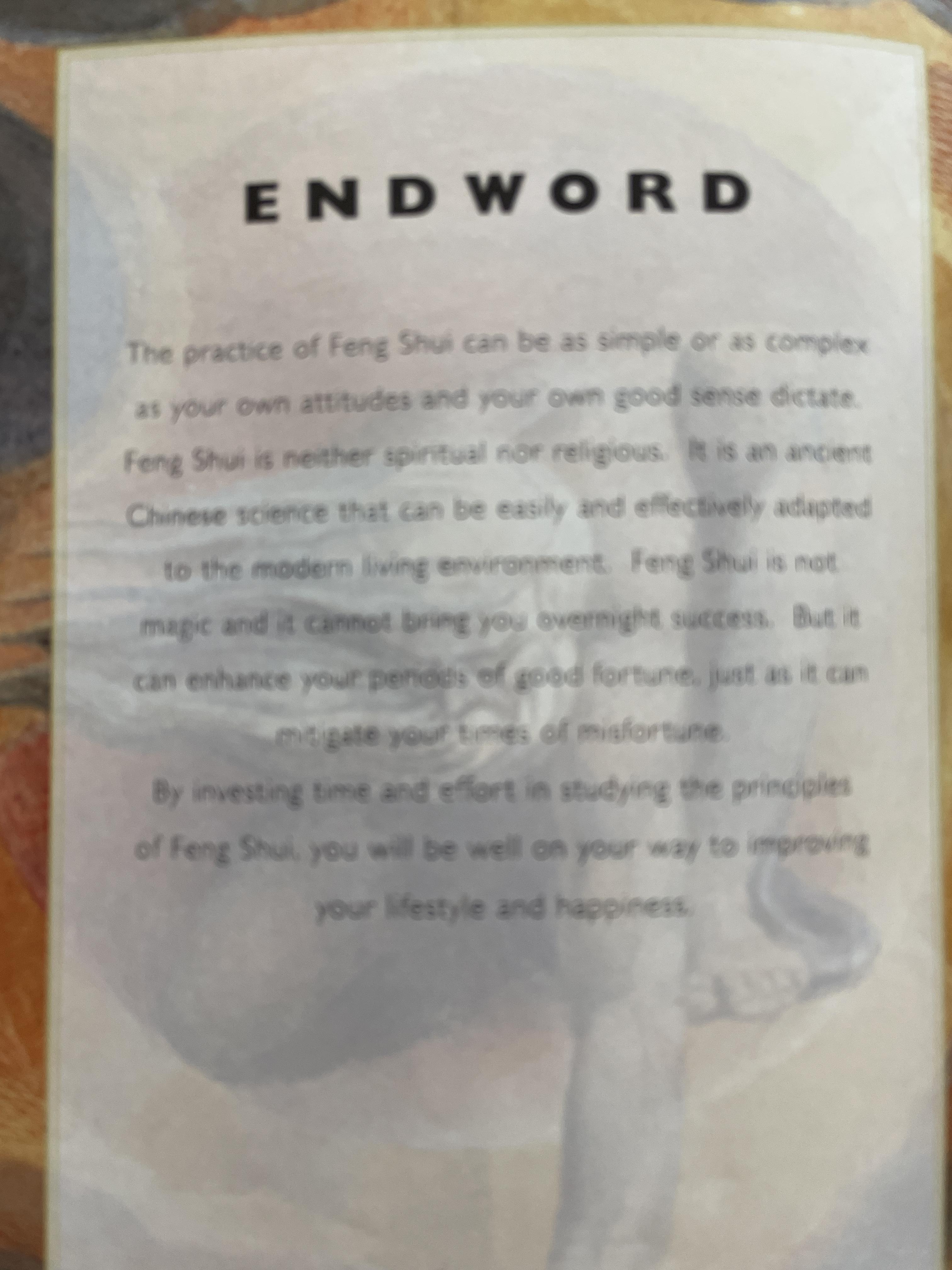 FENG. SHUI. HOW to Apply the Secrets of Chinese WIsdom. for Health ,Wealth. and. Happiness. ผู้เขียน LILLIAN. TOO 0 กก.