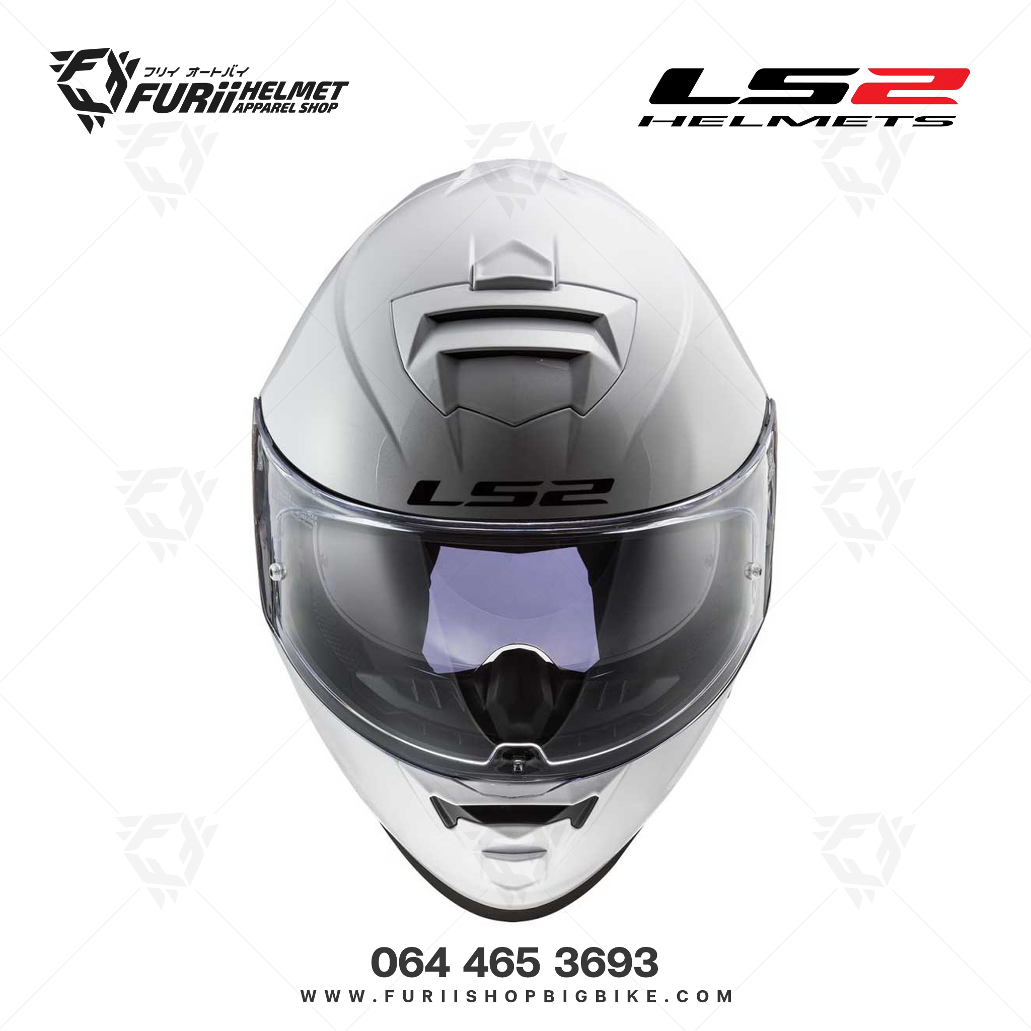 หมวกกันน็อค LS2 Helmet FF800 STROM : SOLID WHITE