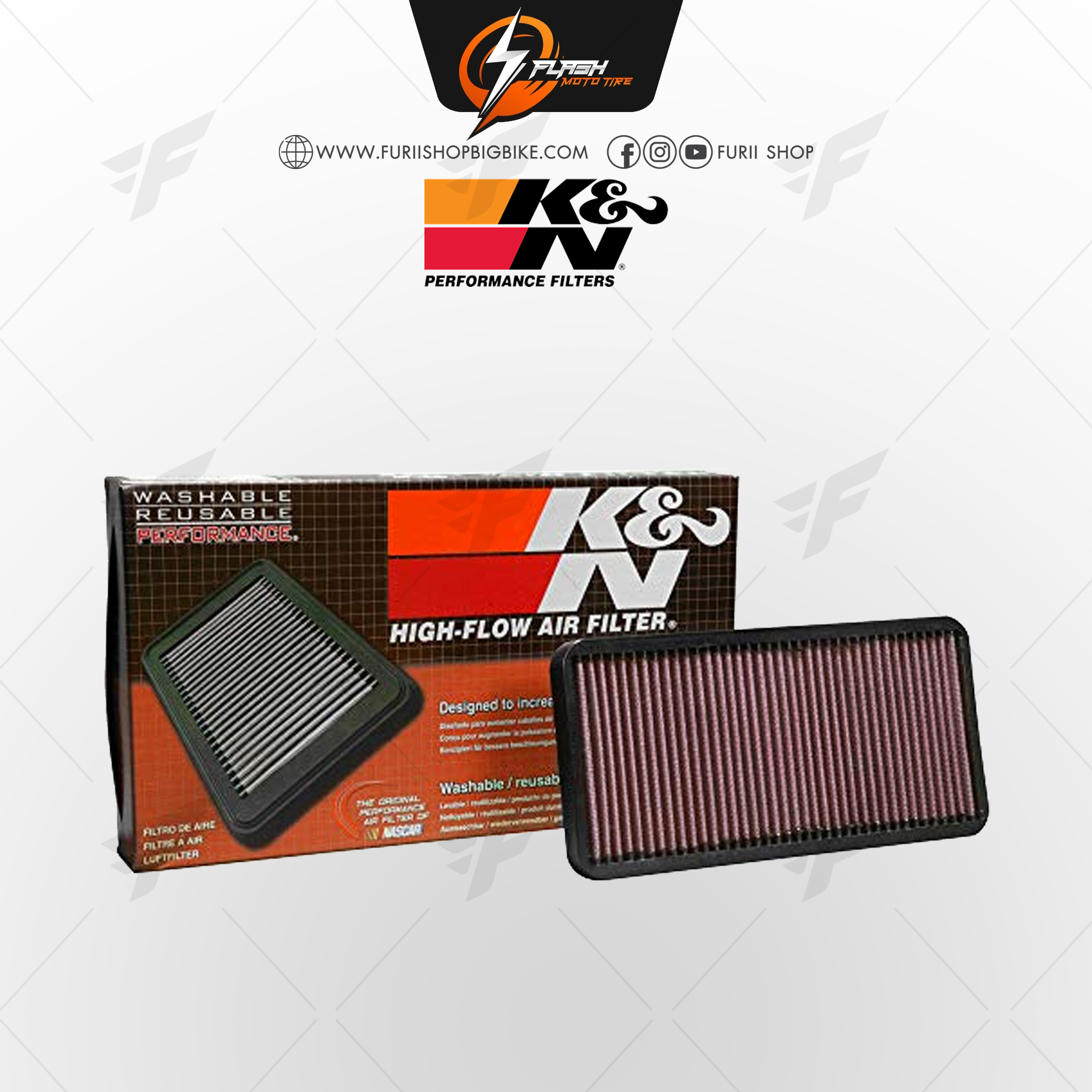 กรองอากาศ K&N APRILIA